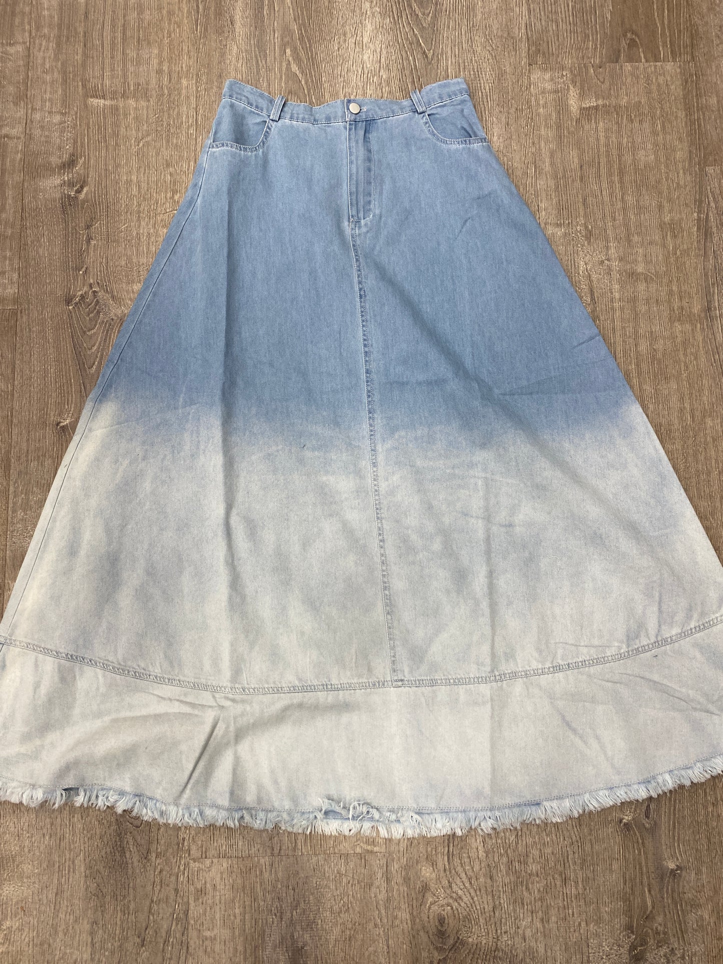 OMBRÉ DENIM SKIRT