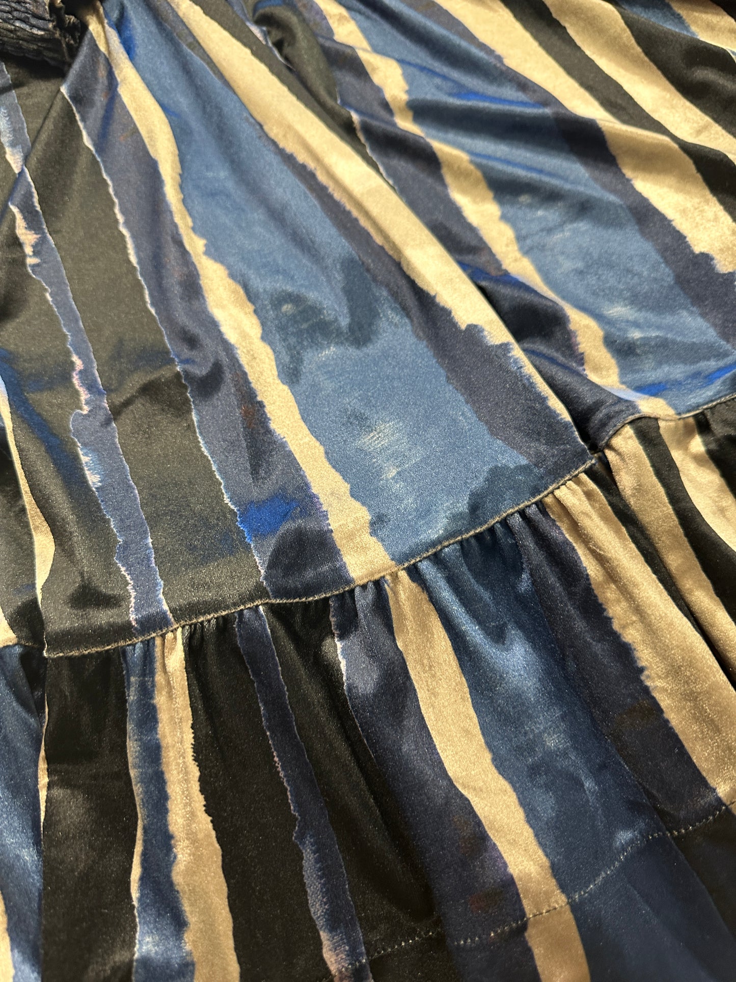 VELVET SMOCKED DRESS