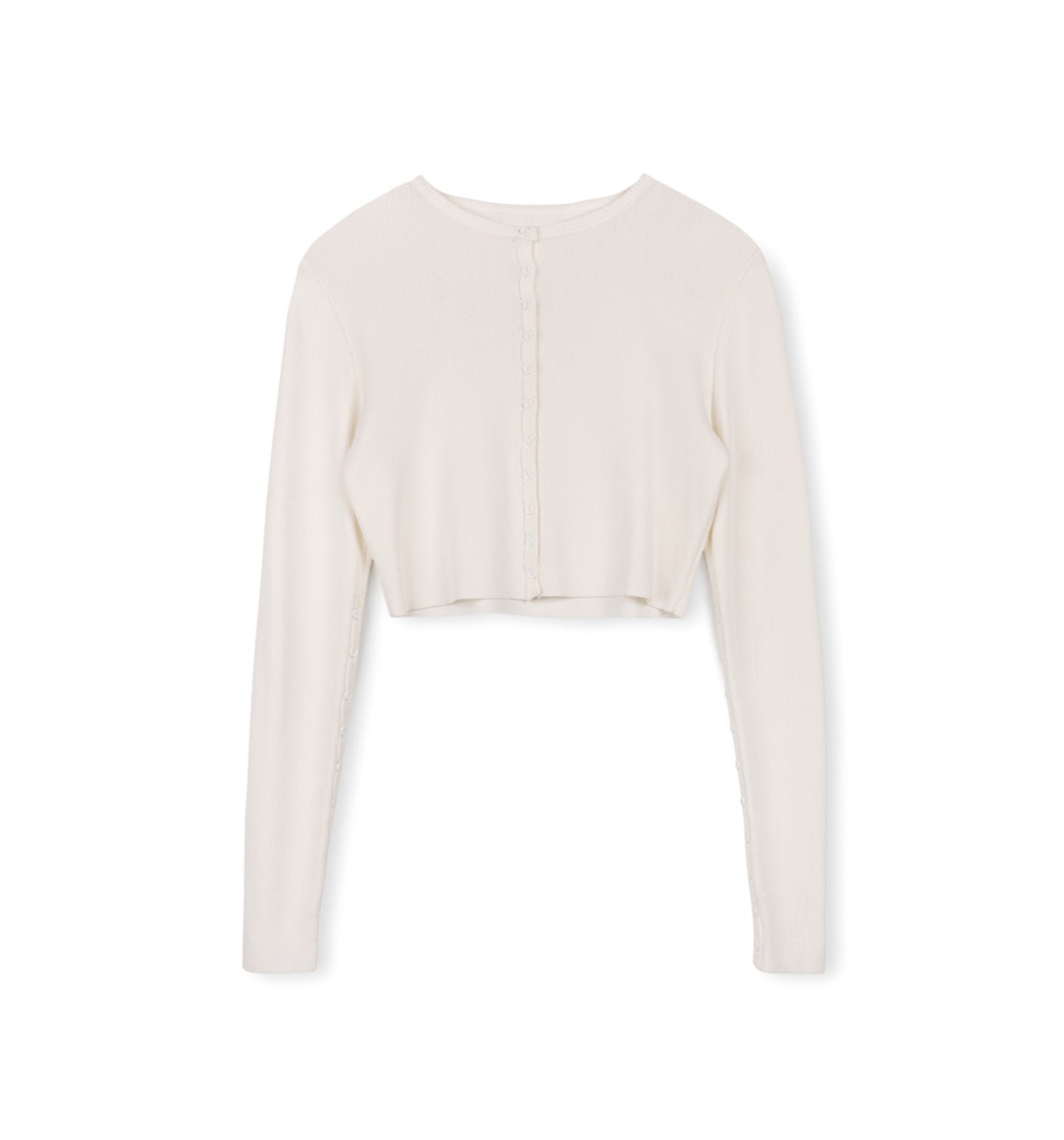 KNIT CROPPED CARDIGAN