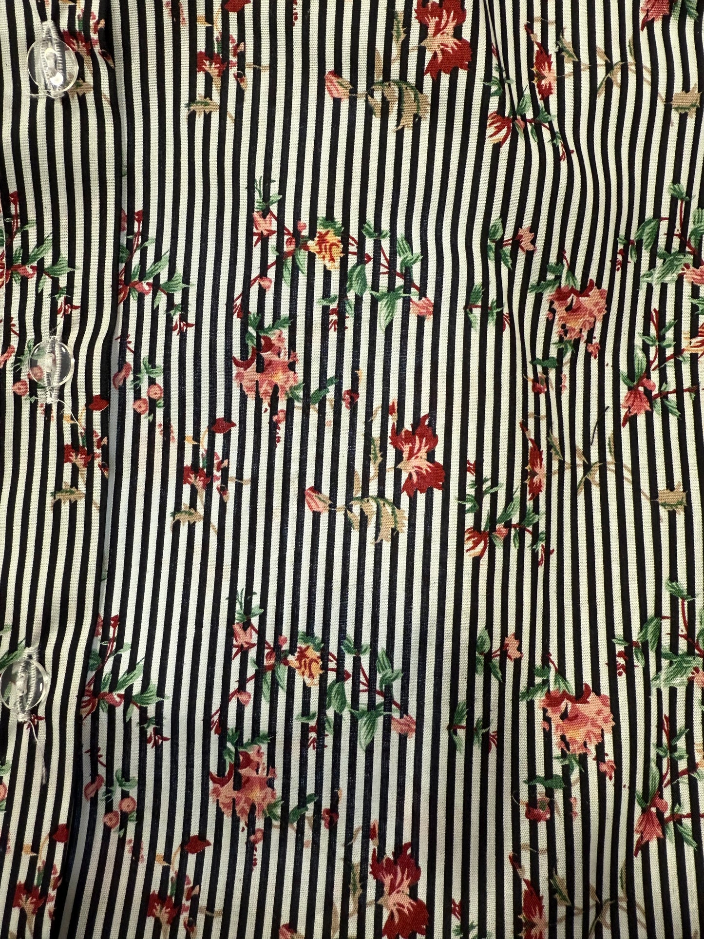 FLOWER STRIPED SHIRT