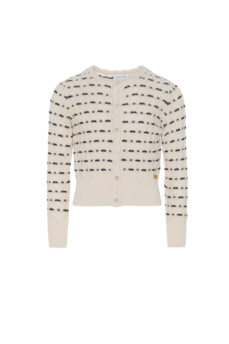 STRIPE KNIT CARDIGAN