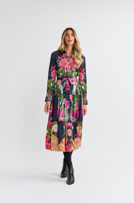 VIVID FLORAL DRESS