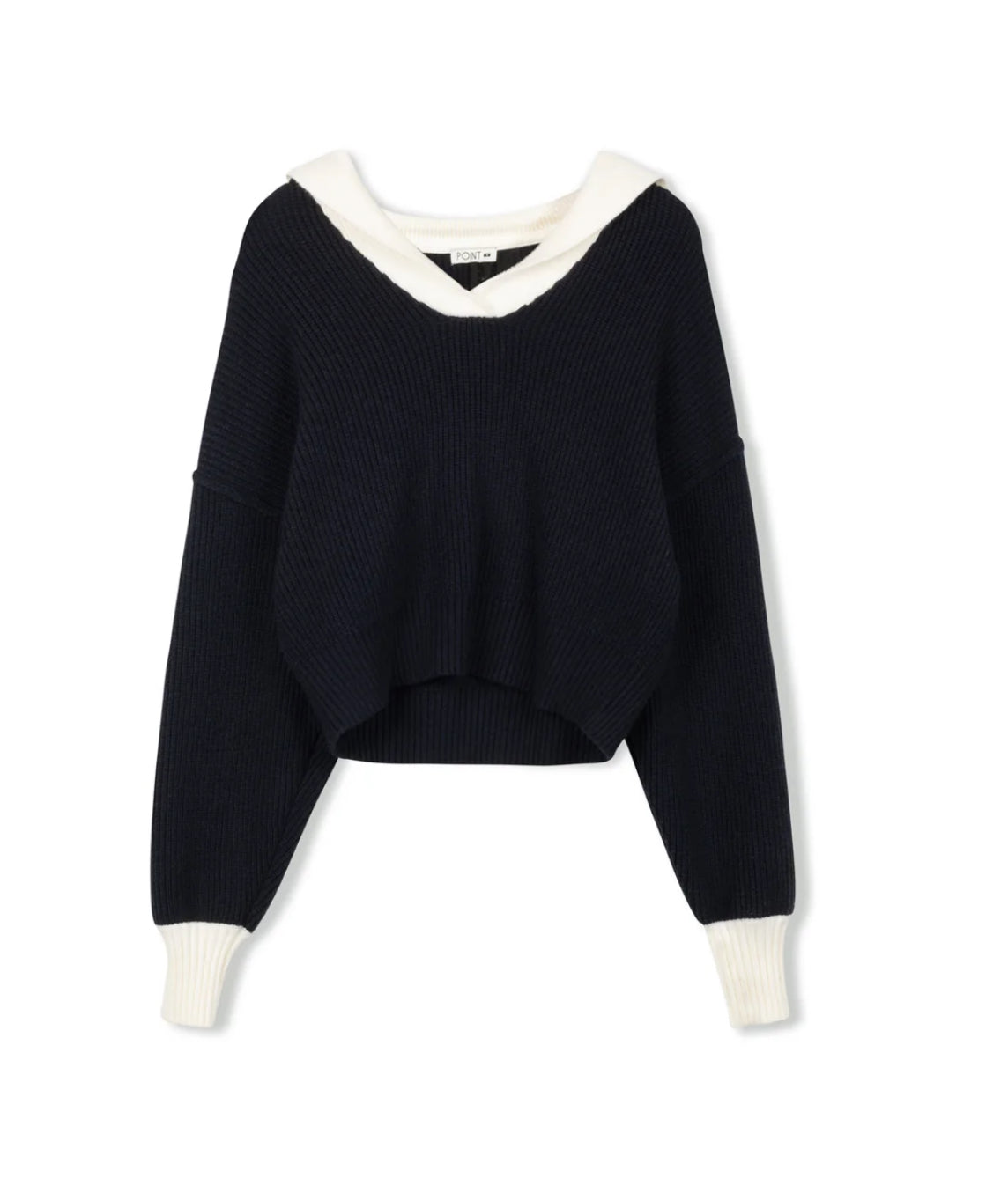 POINT CHUNKY KNIT SAILOR SWEATER