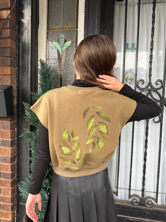 GREEN  LEAF VEST