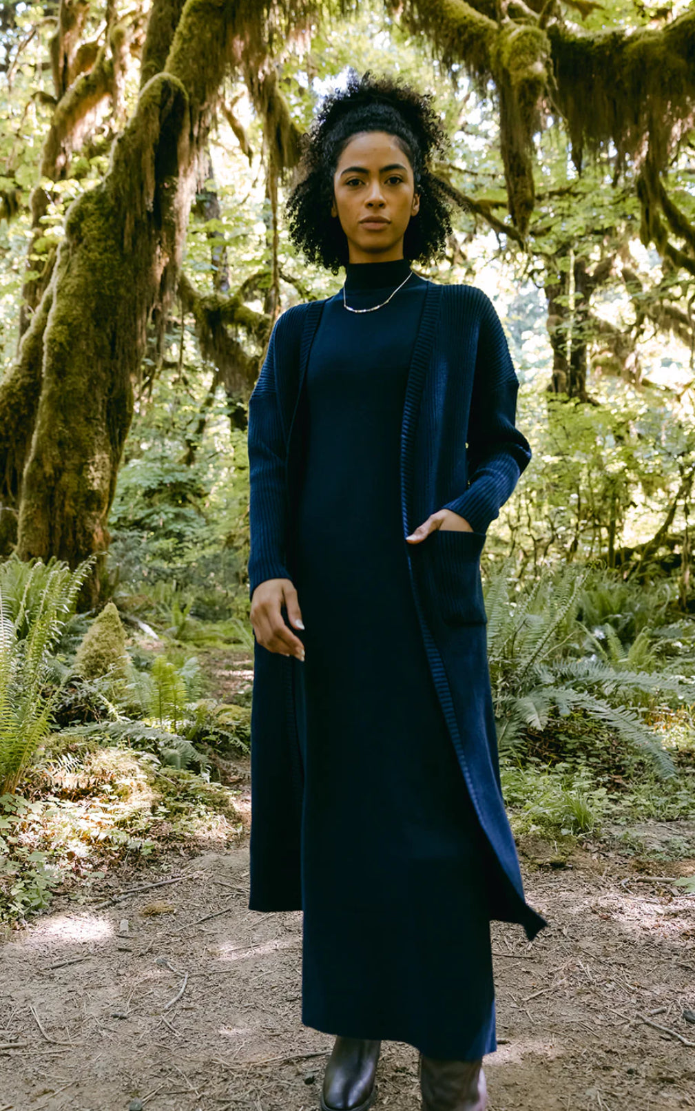 POINT ALINE MOCK NECK MAXI