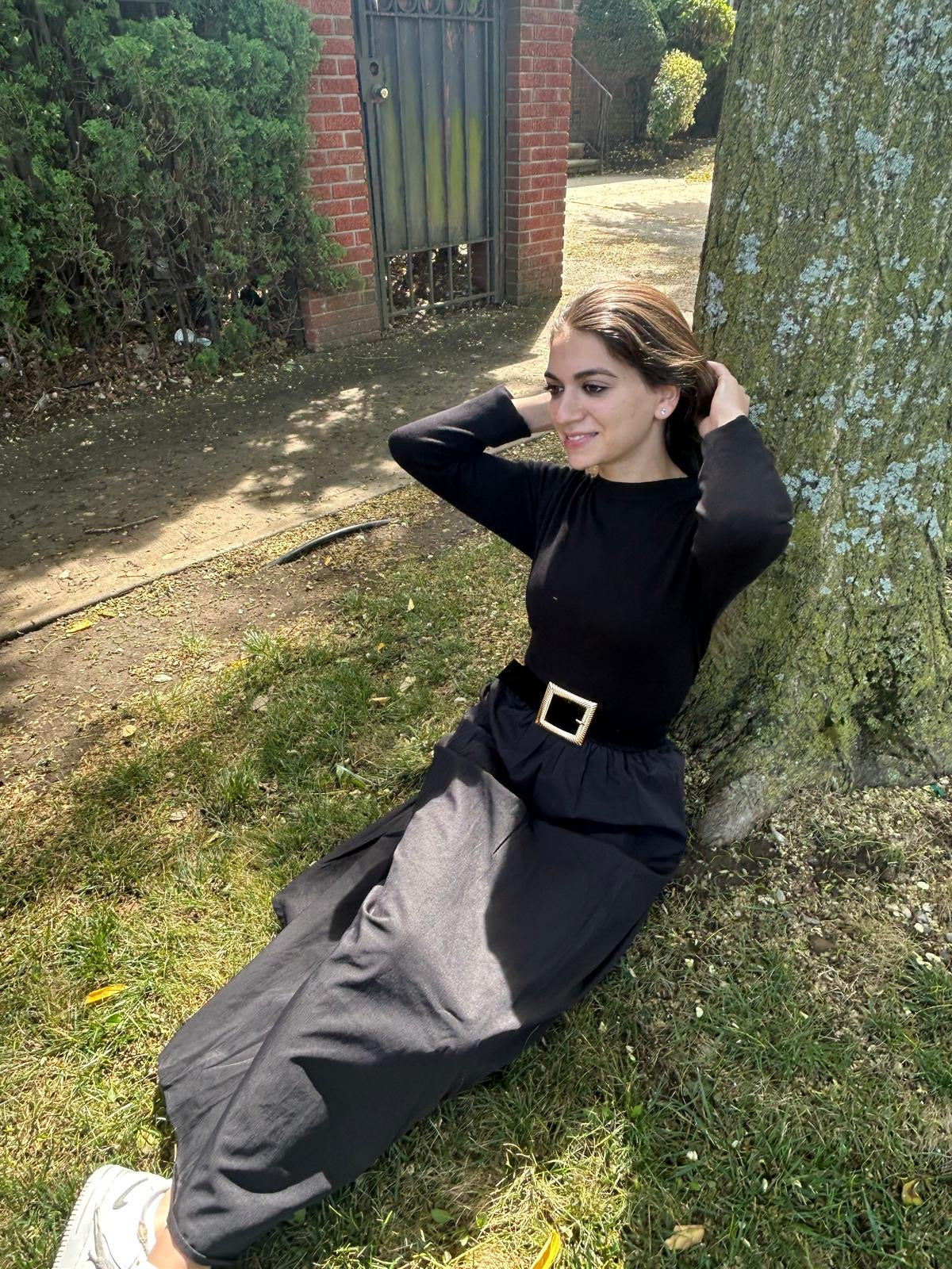 KNIT COMBO DRESS