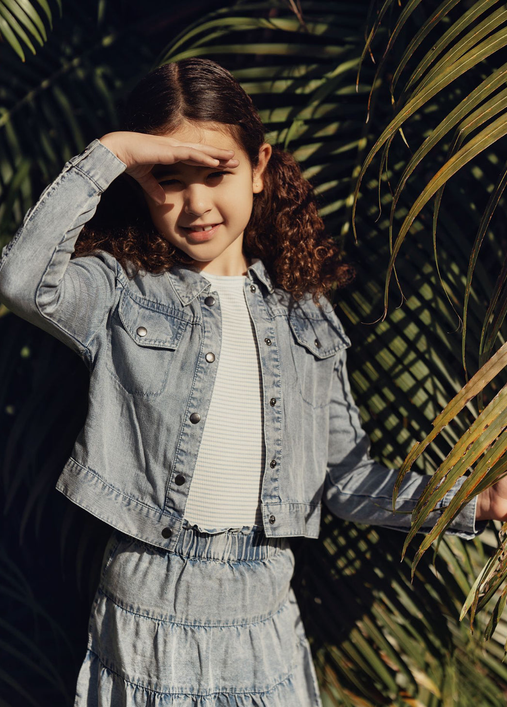 ACID WASH DENIM SKIRT