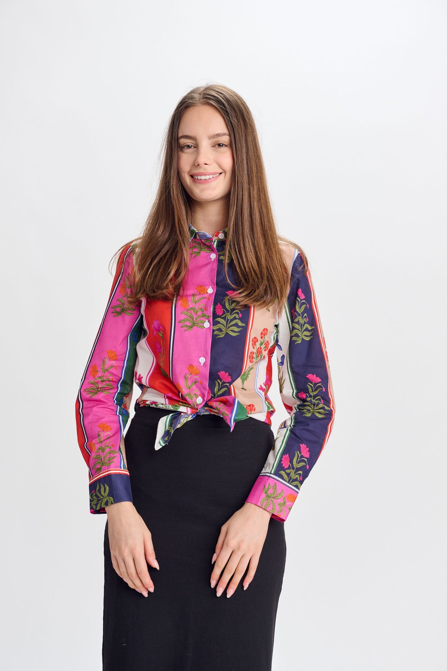 MULTI COLOR PRINTED BUTTON DOWN SHIRT