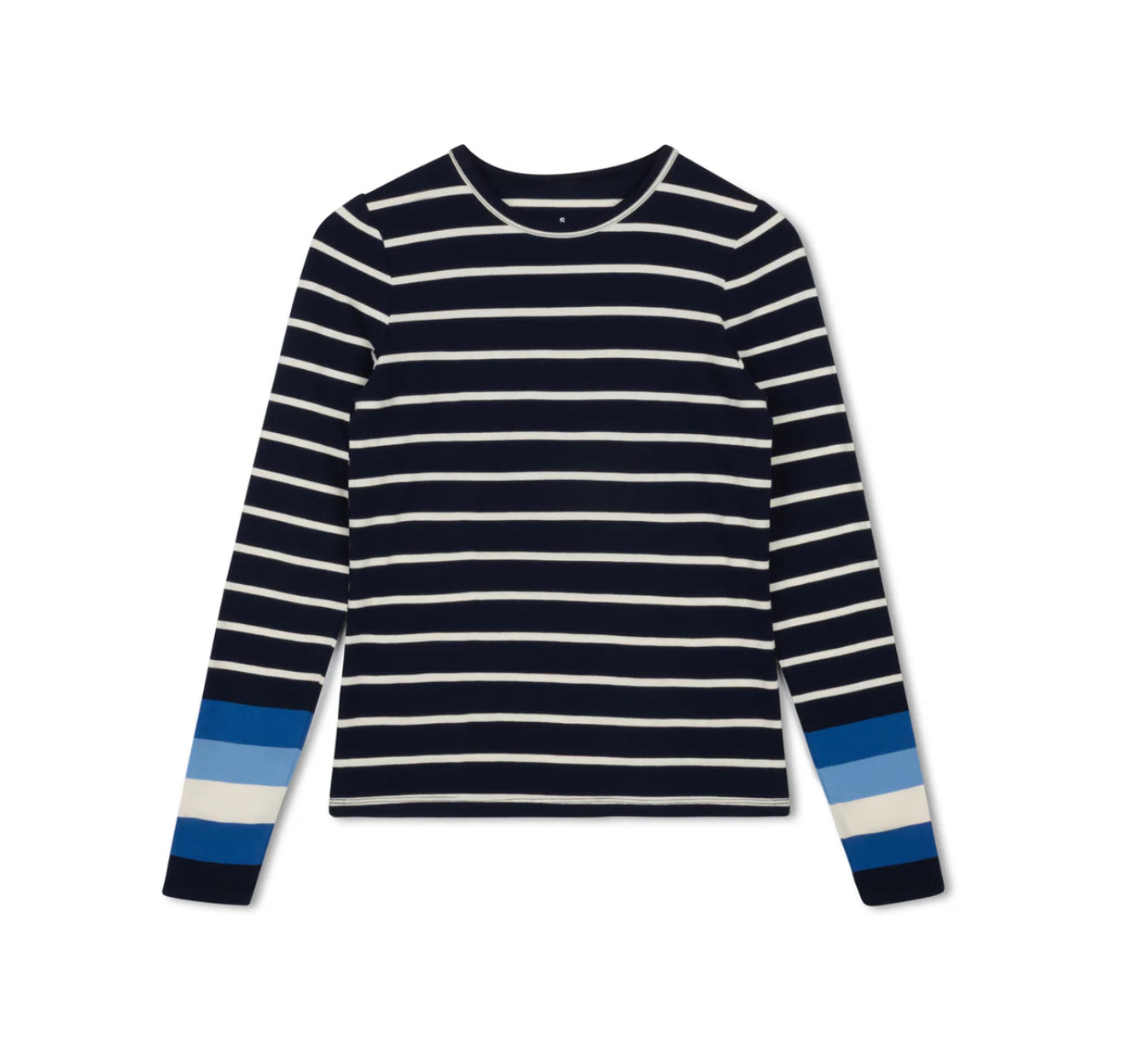 POINT CUFF STRIPE TEE