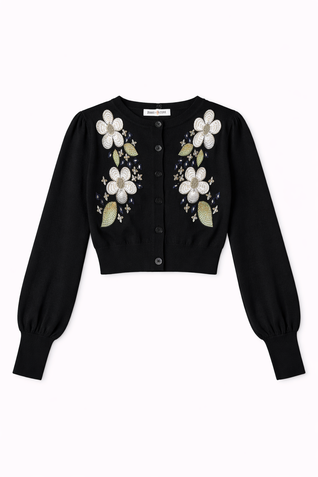 CARDIGAN WITH FLORAL EMBROIDERY