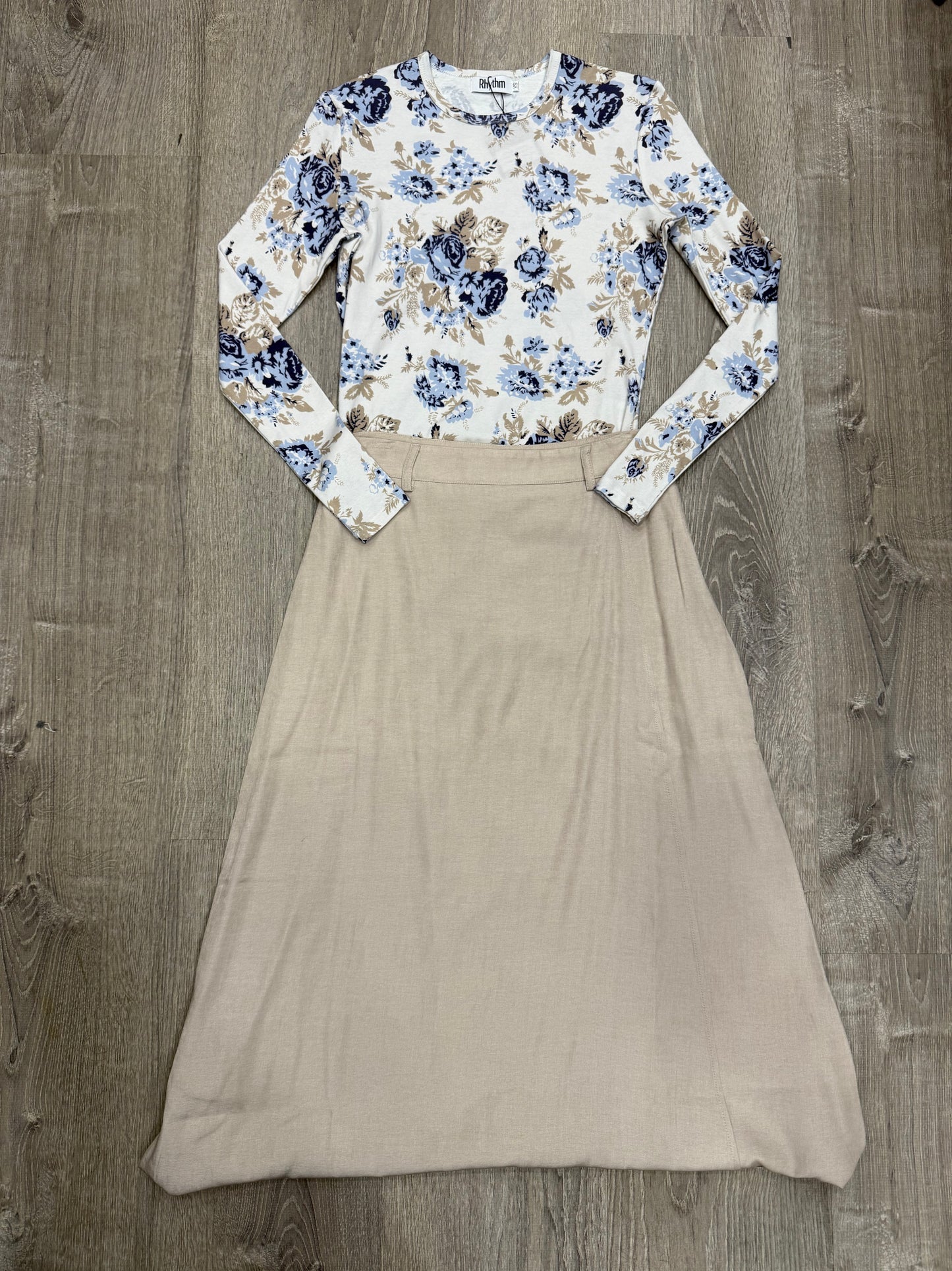 RHYTHM GREY FLOWER TEE