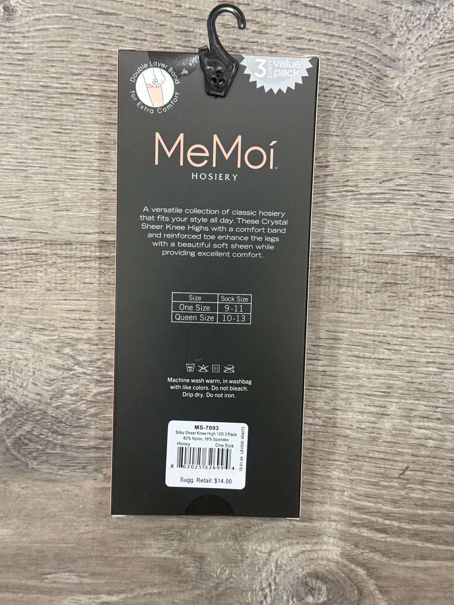 MEMOI KNEE HIGHS THREE PACK