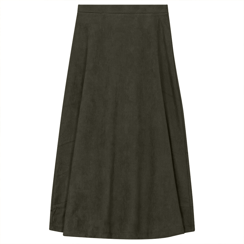 LADIES SUEDE A - LINE MIDI SKIRT