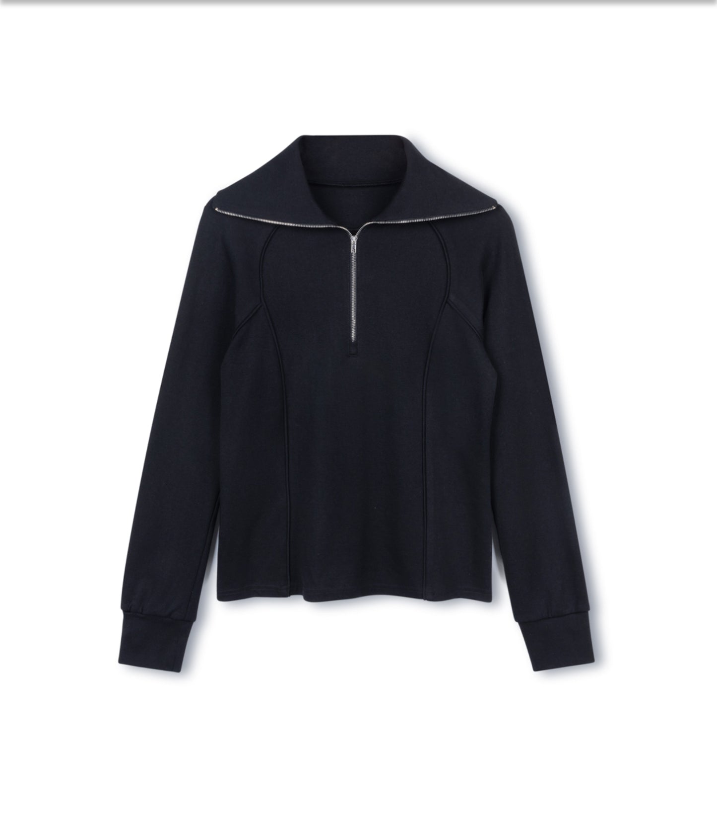 PIPED DETAILED QUARTER ZIP