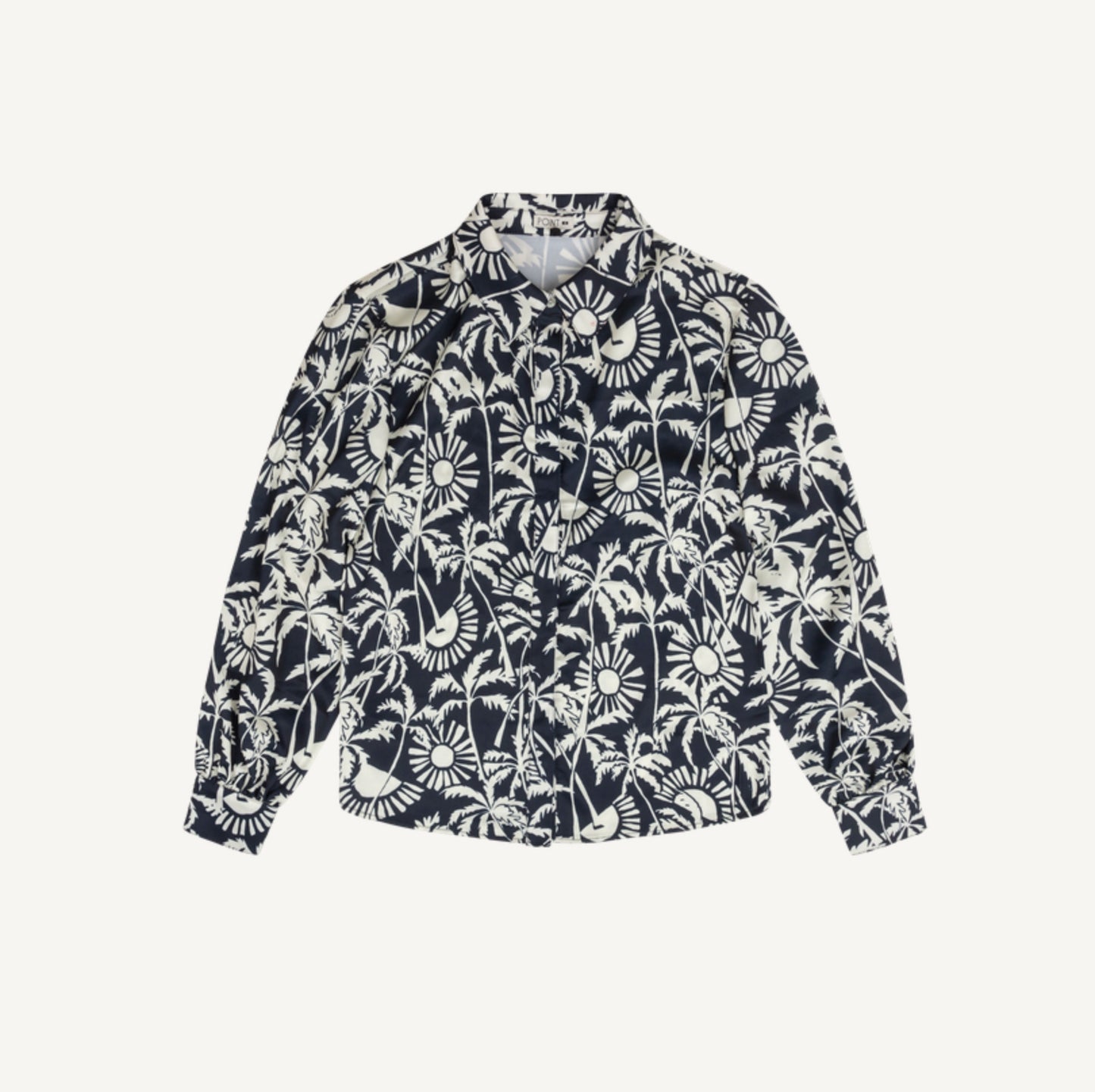 POINT PATTERN SATIN BLOUSE
