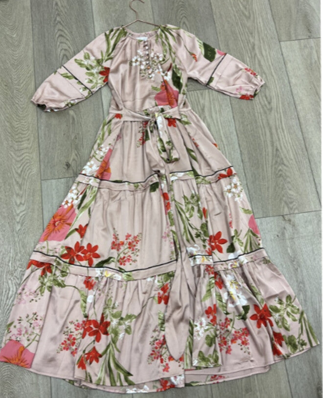 FLORAL PRINTED MAXI DRESS