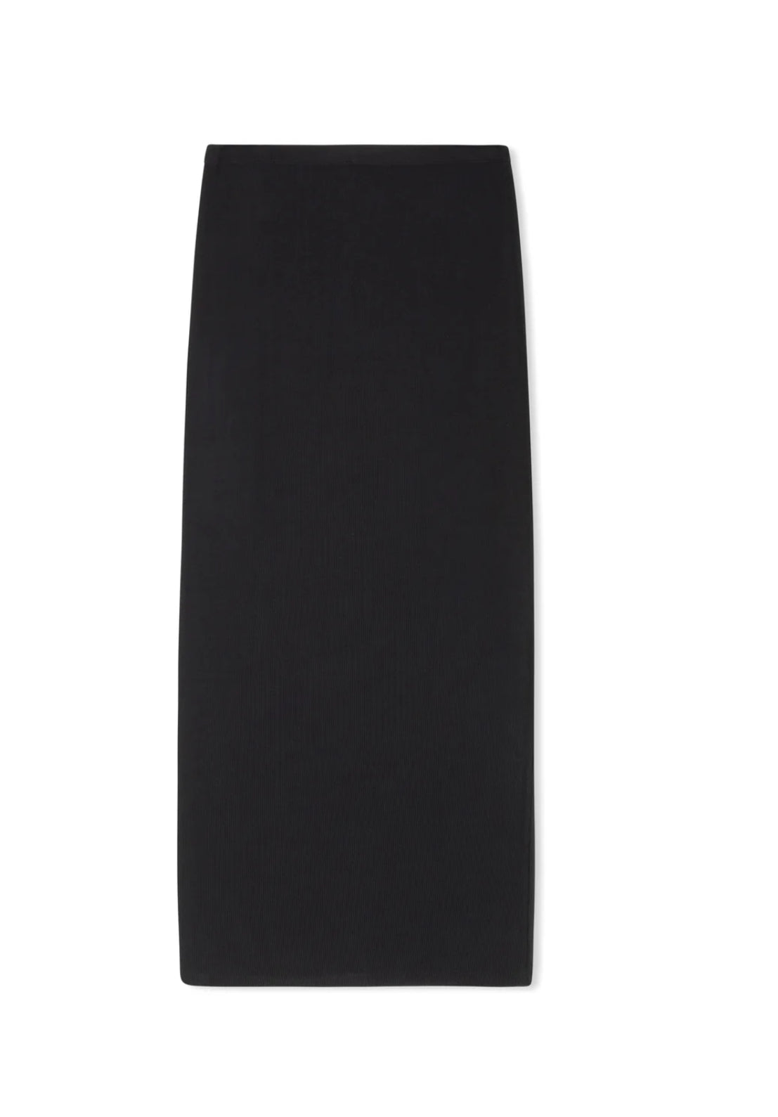POINT MAXI LENGTH SLIM RIB SKIRT
