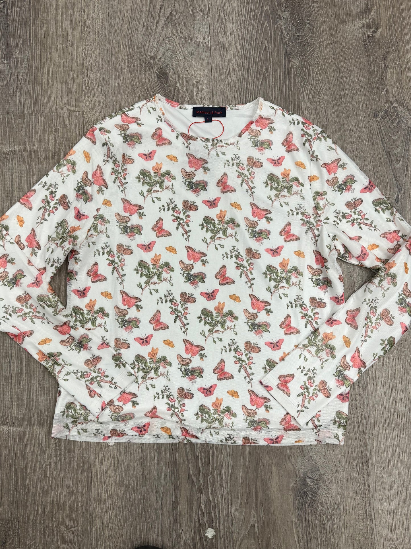 PRINTED MESH TEE