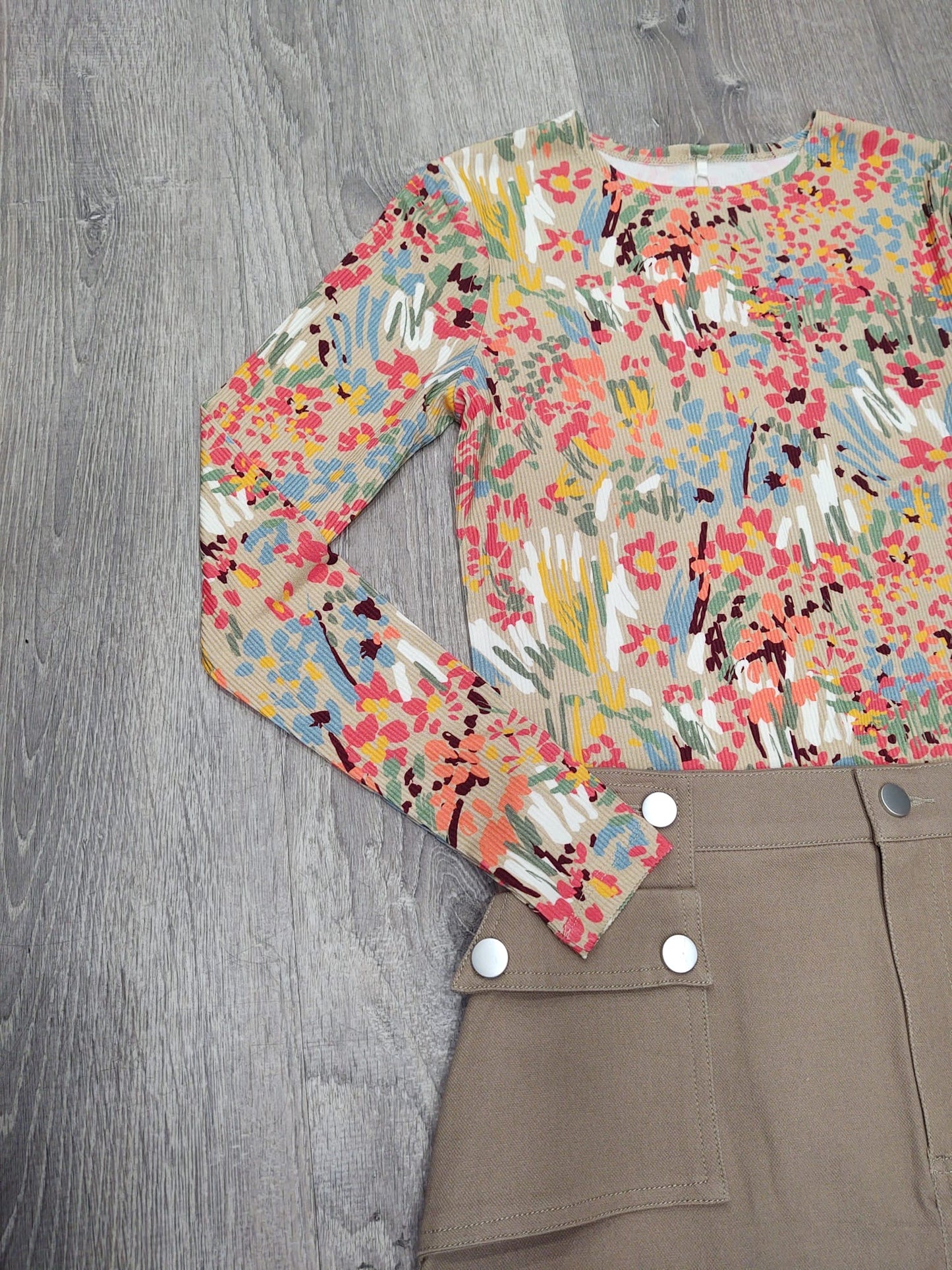 POINT PRINTED CREW TEE