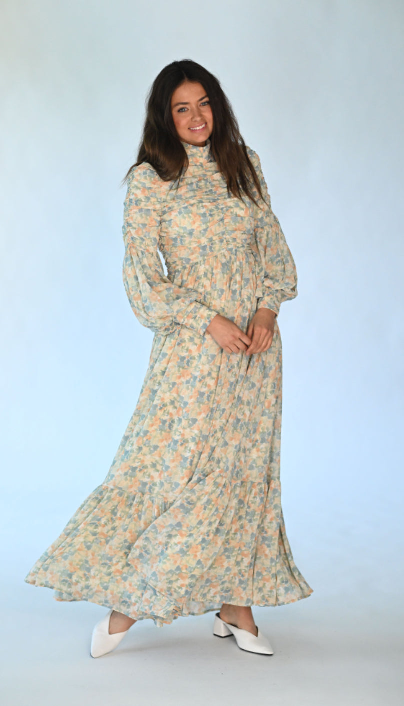 CHIFFON WATERCOLOR DRESS