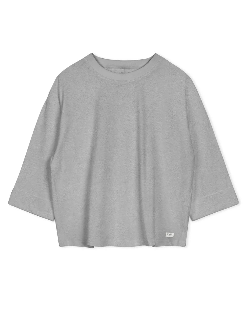 POINT 3/4 CUFF-UP LABEL TEE