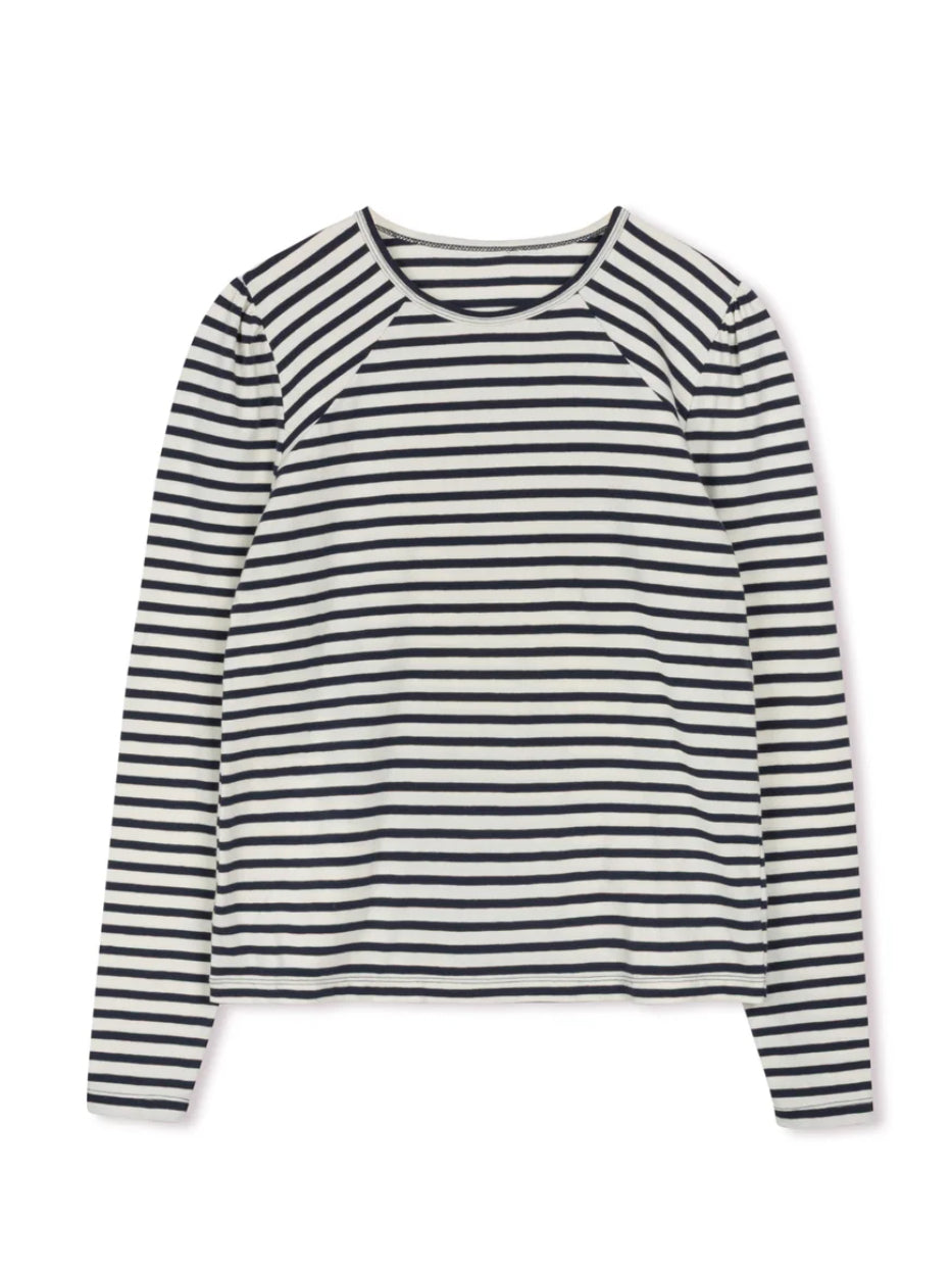 POINT PUFF SLEEVE CREW TEE