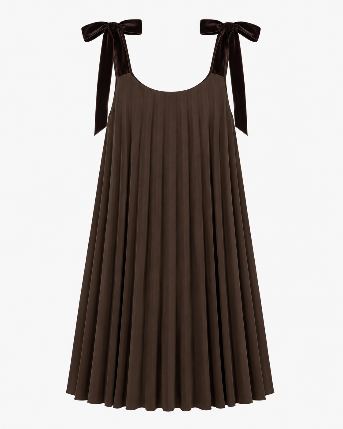 Chocolate Pleated Jumper