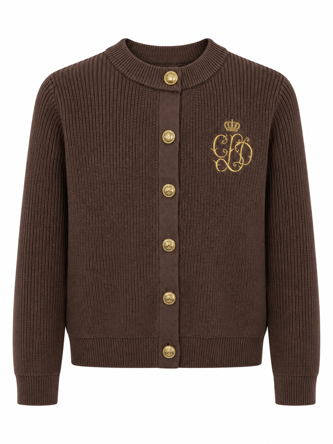EMBLEM KNIT CARDIGAN