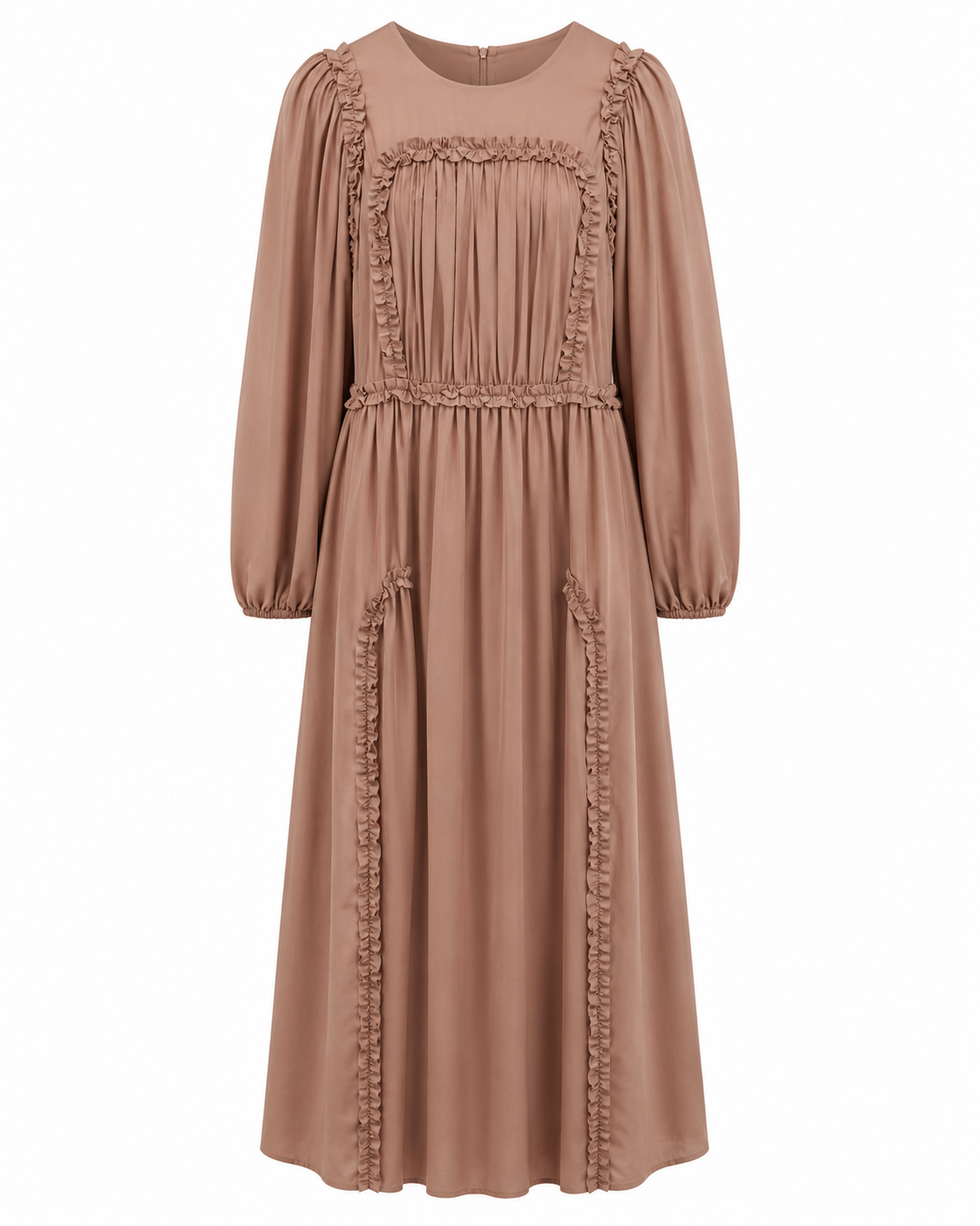 Ruffle Arched Maxi Dress
