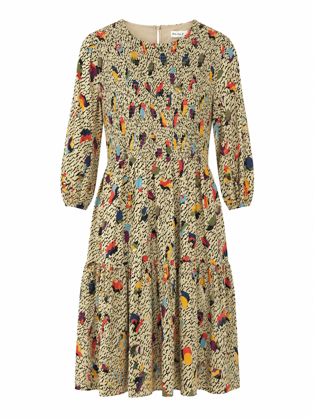 Shift Dress with Pop of Shapes and Color