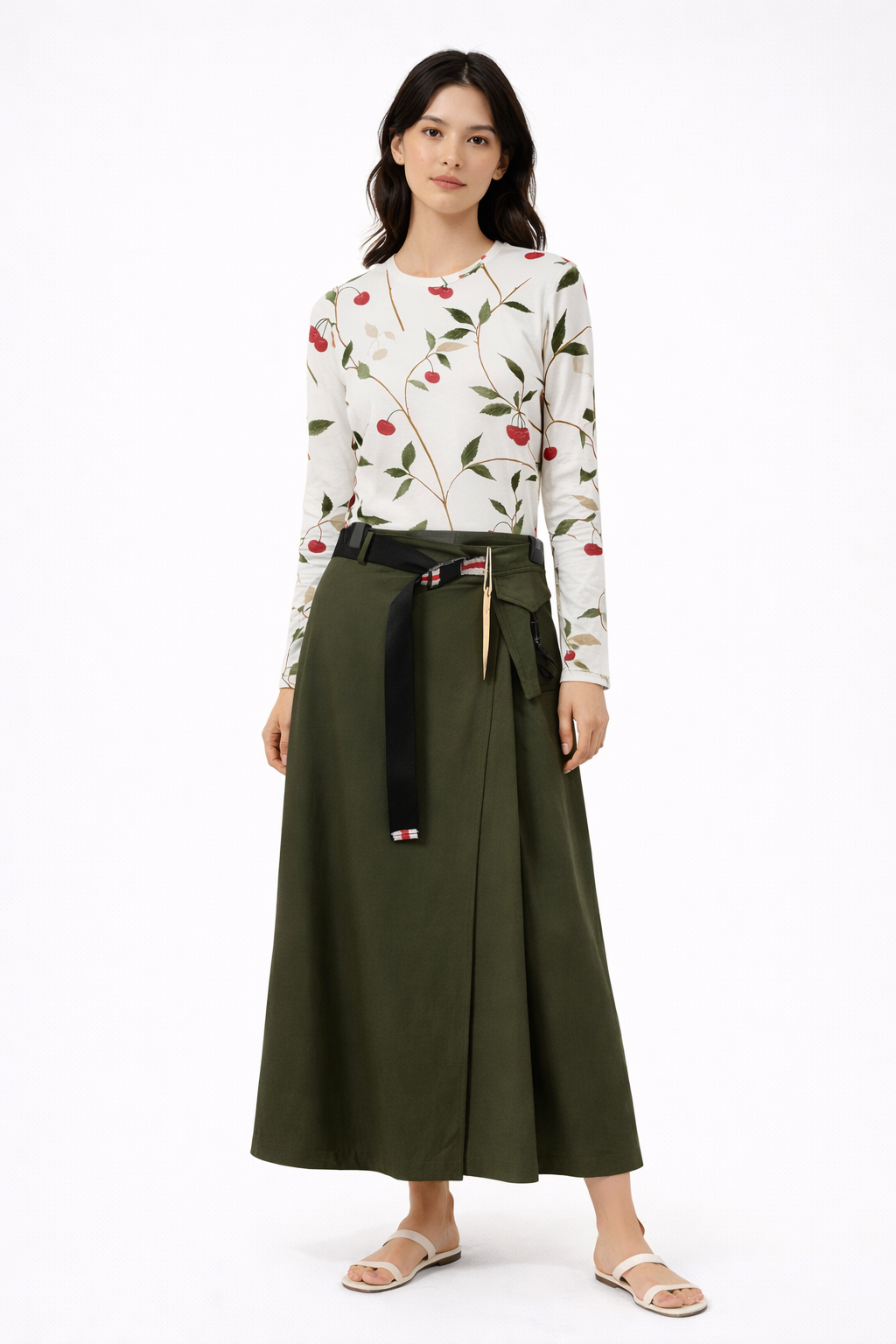 A-LINE BUCKLE SKIRT