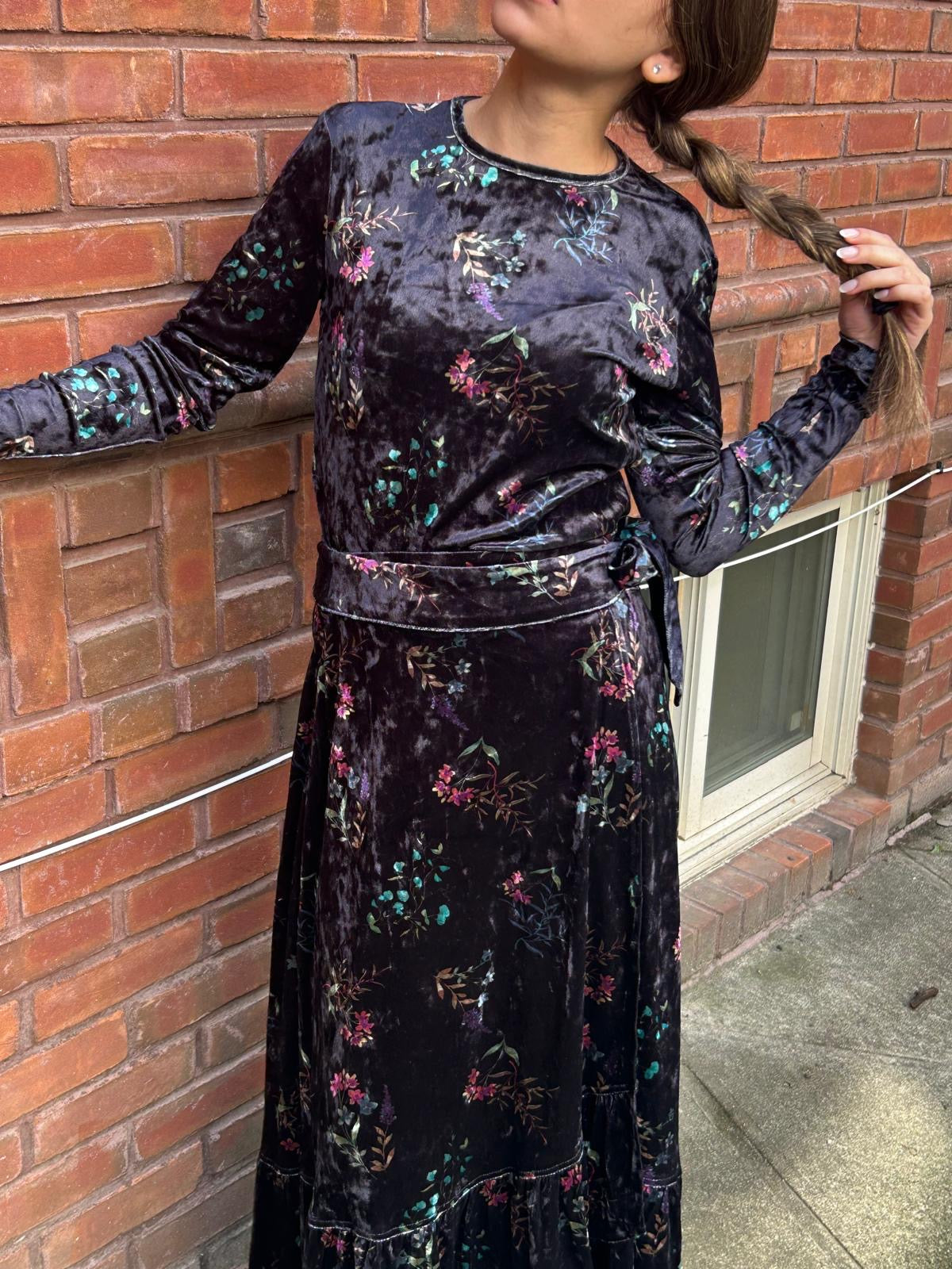 FLORAL VELVET SET