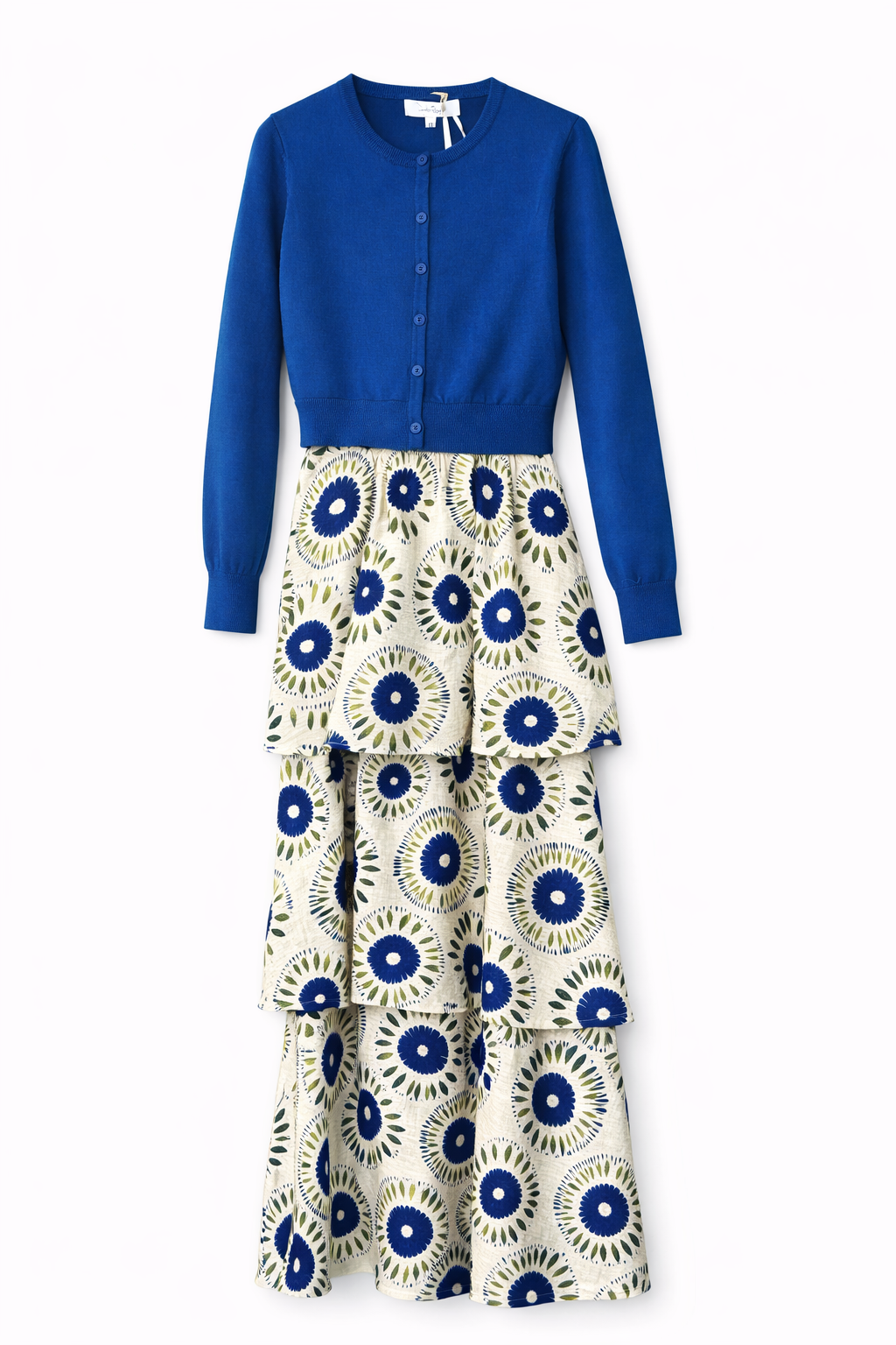 BLUE AND GREEN PRINTED SET