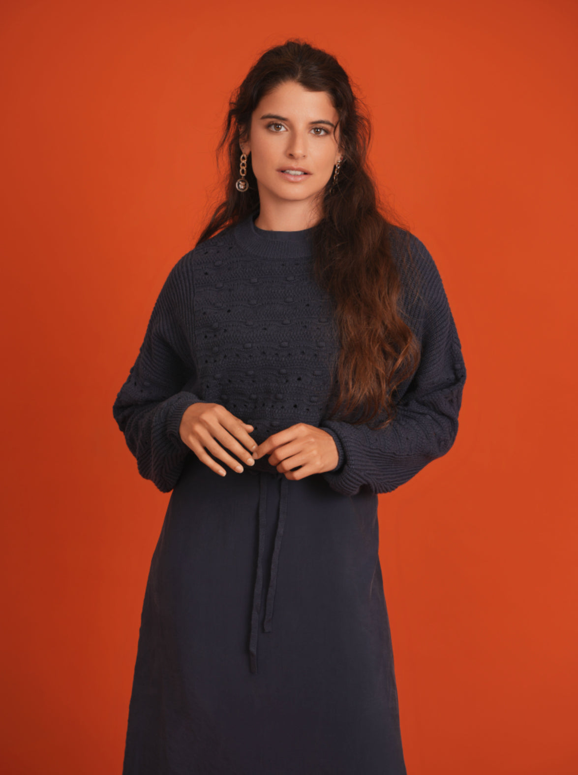 CROPPED KNIT SWEATER