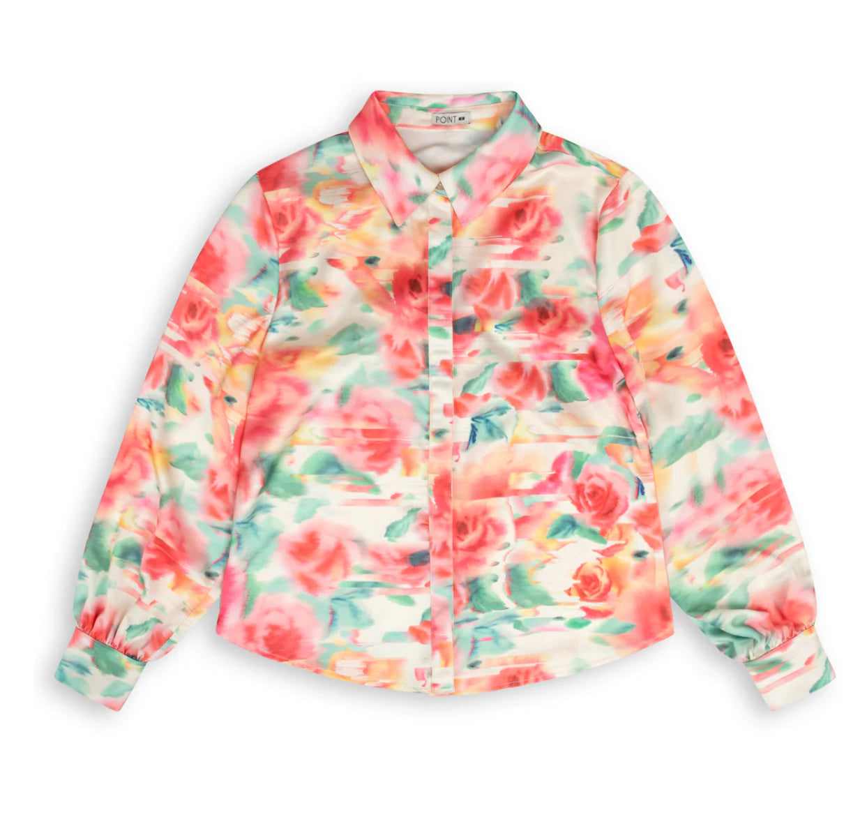 POINT PATTERN SATIN BLOUSE