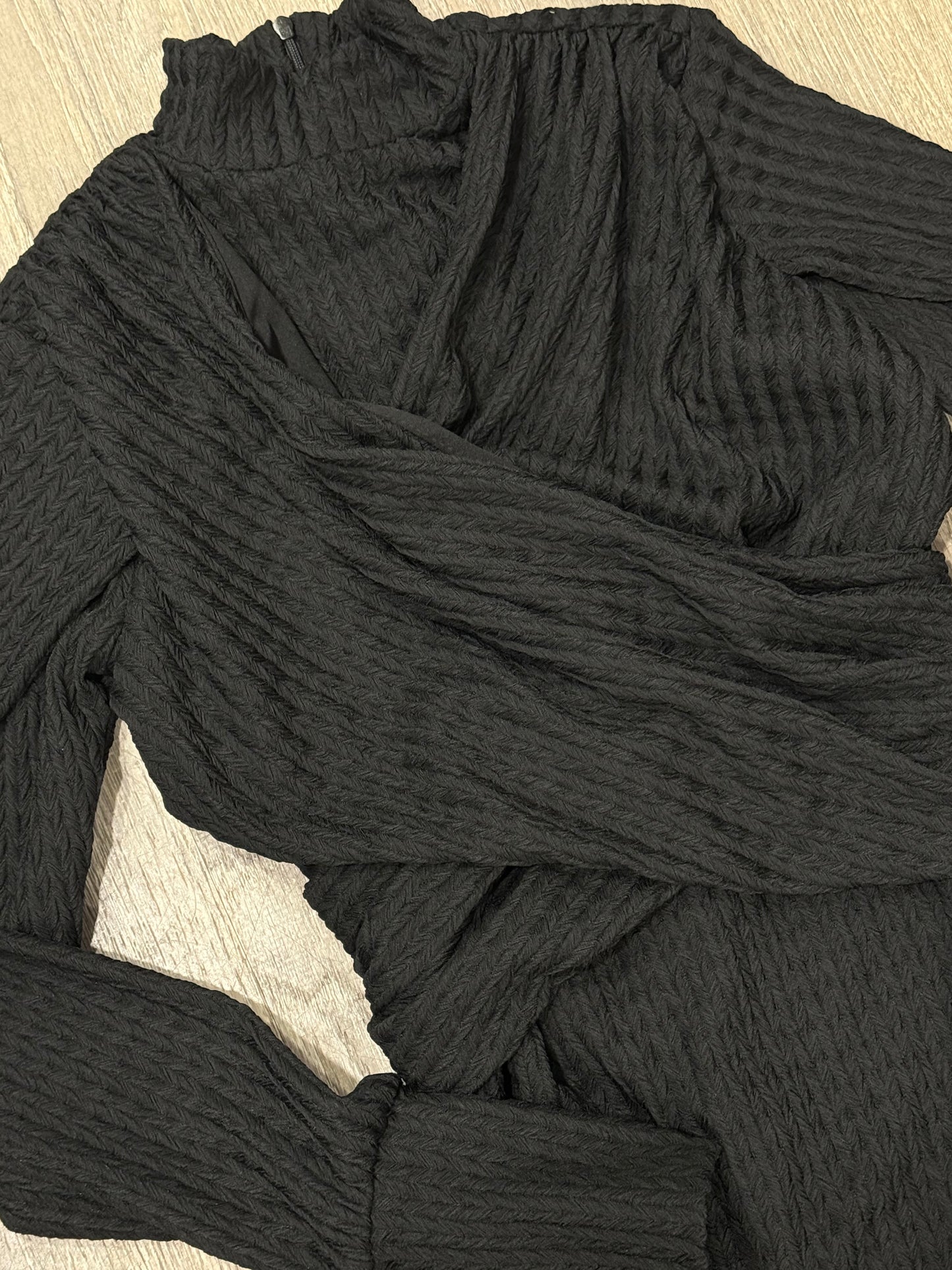 WOVEN CROSSOVER DRESS