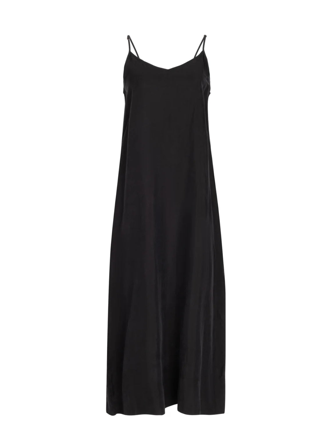 POINT LINEN A-LINE SLIP DRESS SOLIDS