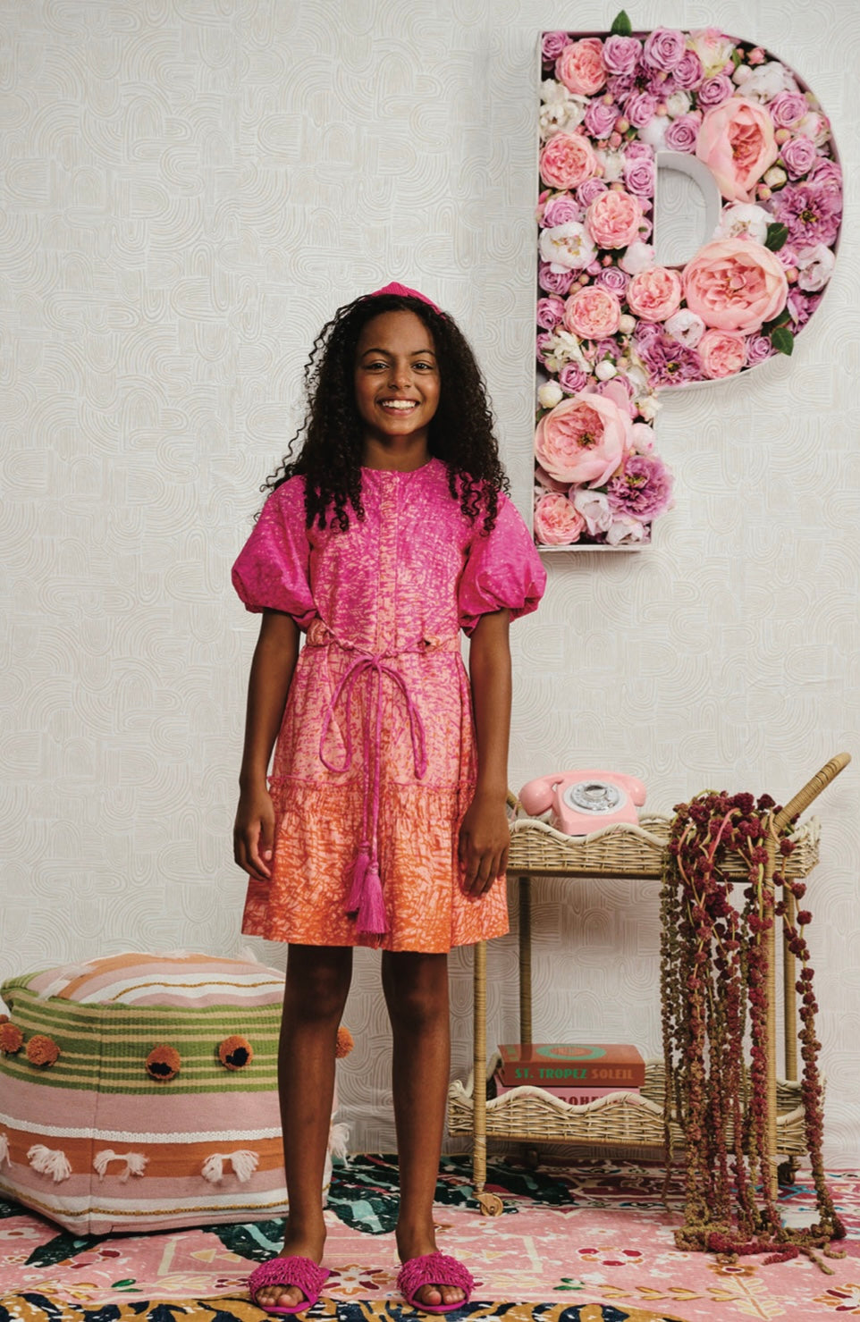 pink and orange ombre dress PORTER MAGENTA TO ORANGE OMBRE SPECKLED DRESS – Fallon's