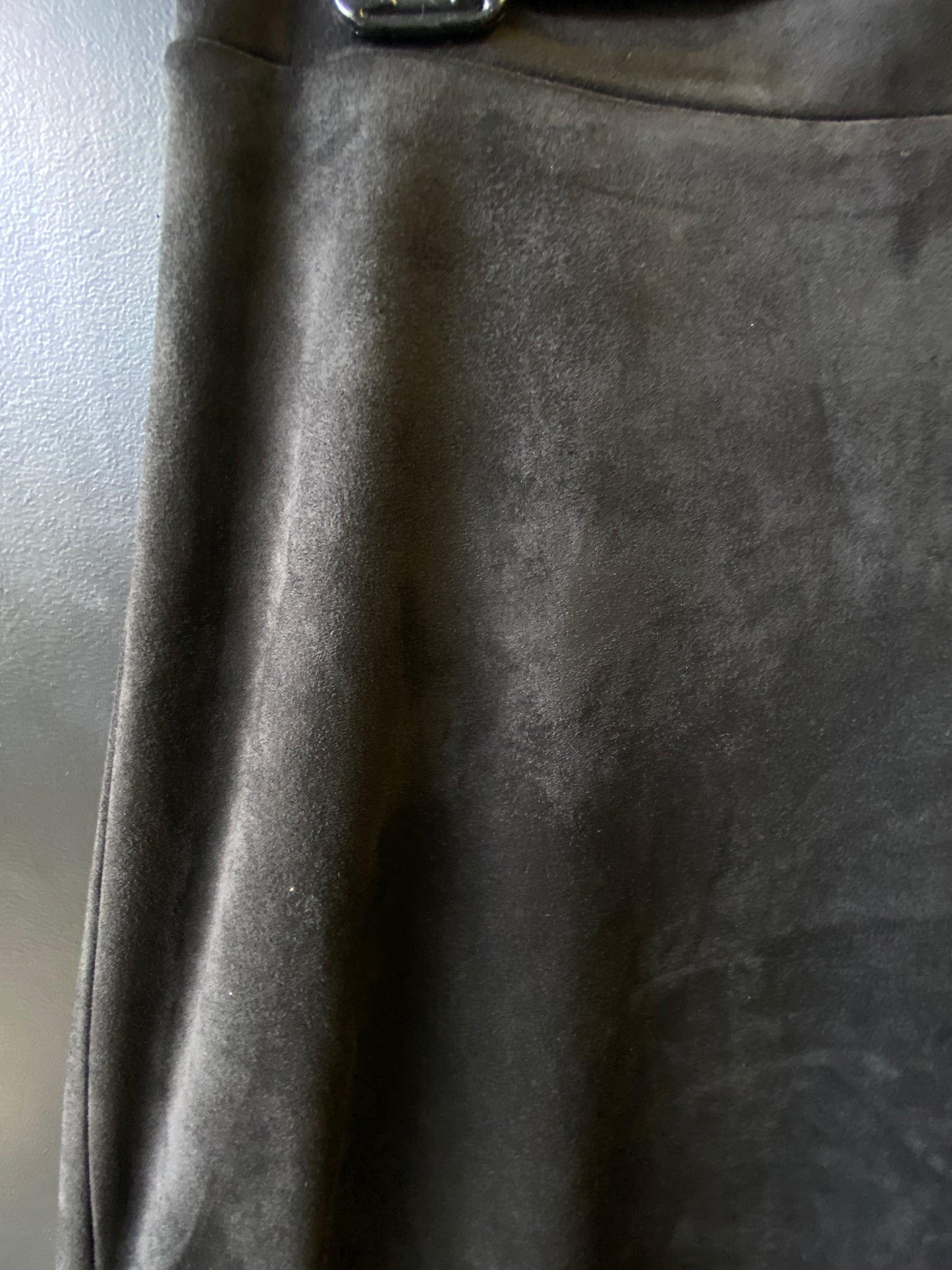 SUEDE A-LINE SKIRT