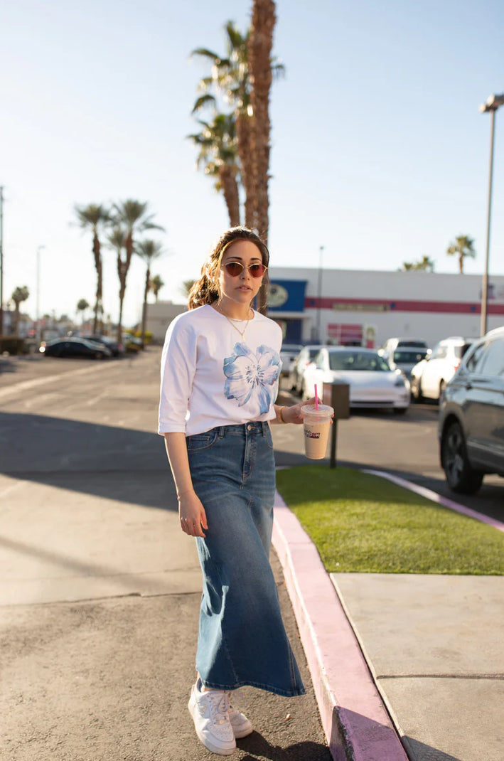 ADINA FLORAL GRAPHIC TEE