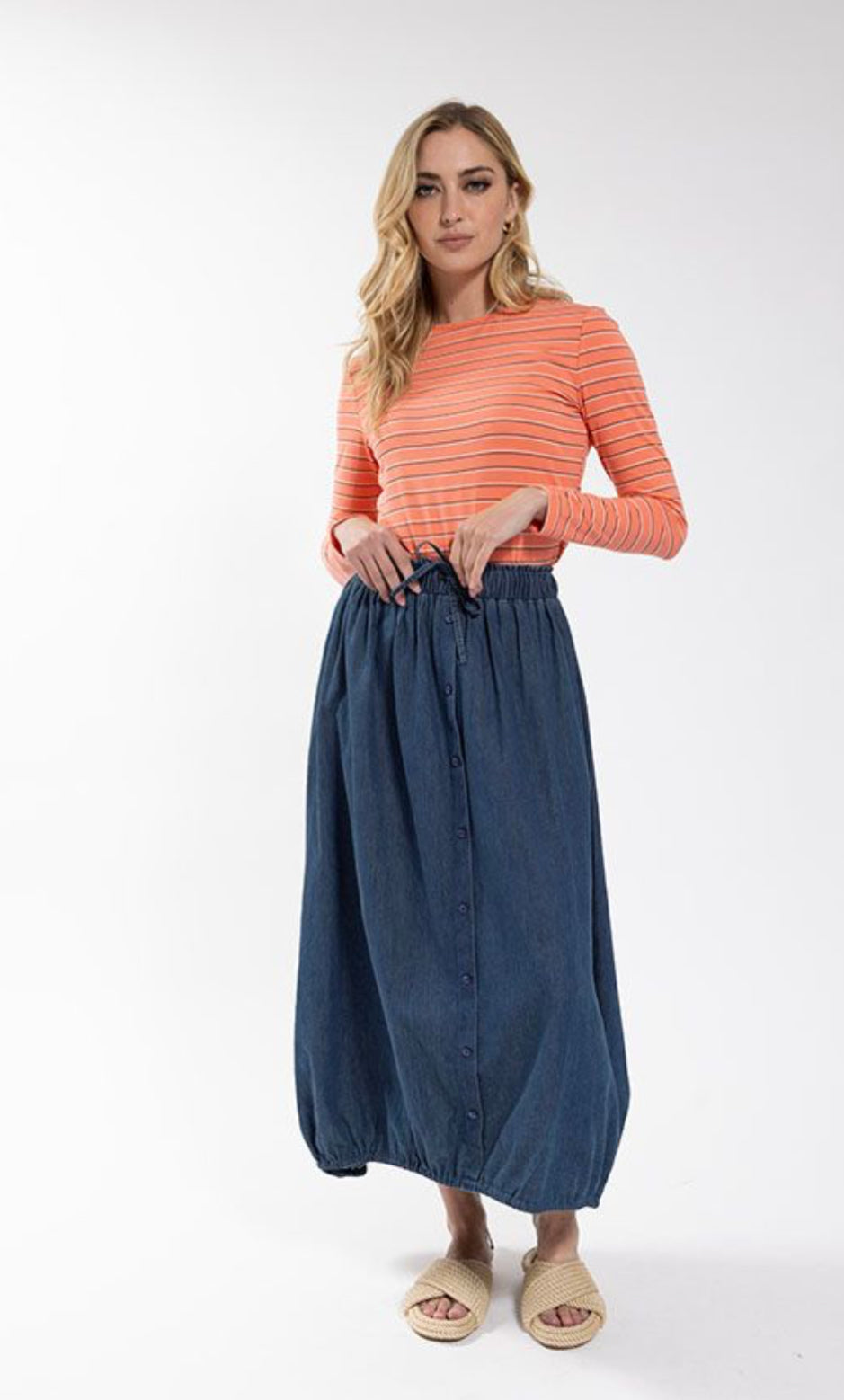 STRIPED BASIC TEE
