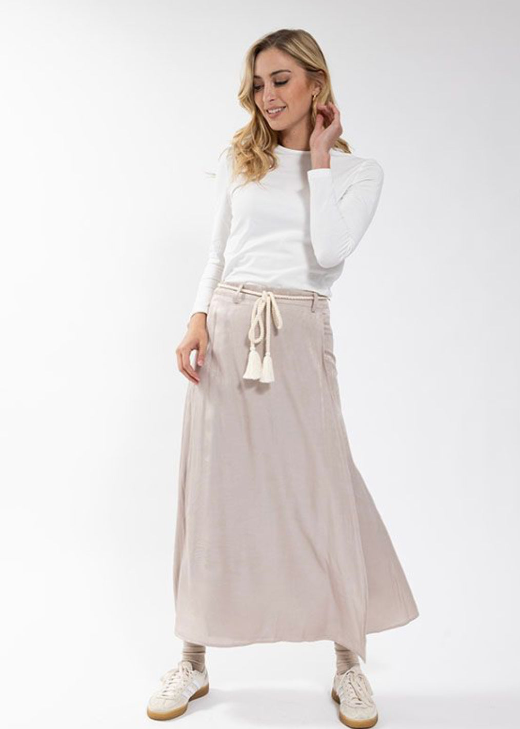 FAUX WRAP SKIRT