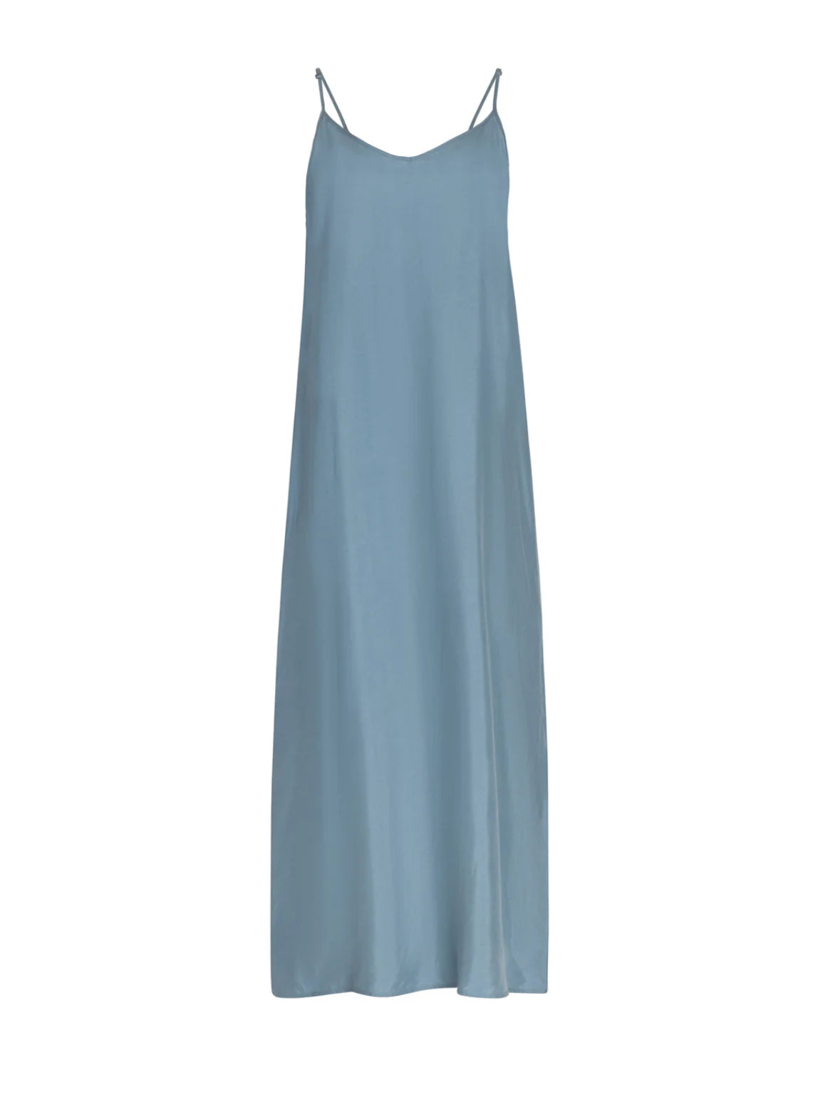 POINT BRUSHED A-LINE SLIP DRESS