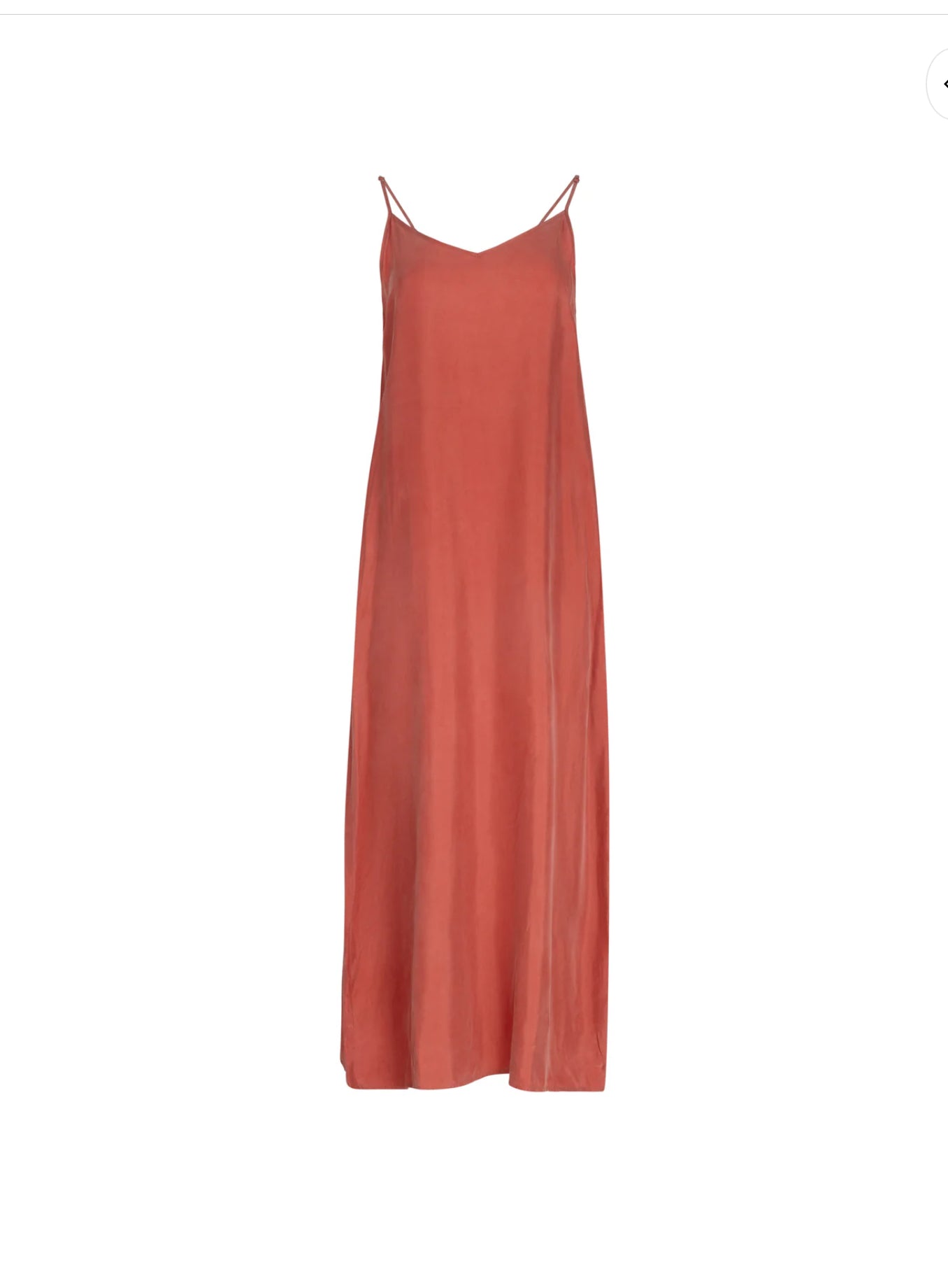 POINT BRUSHED A-LINE SLIP DRESS