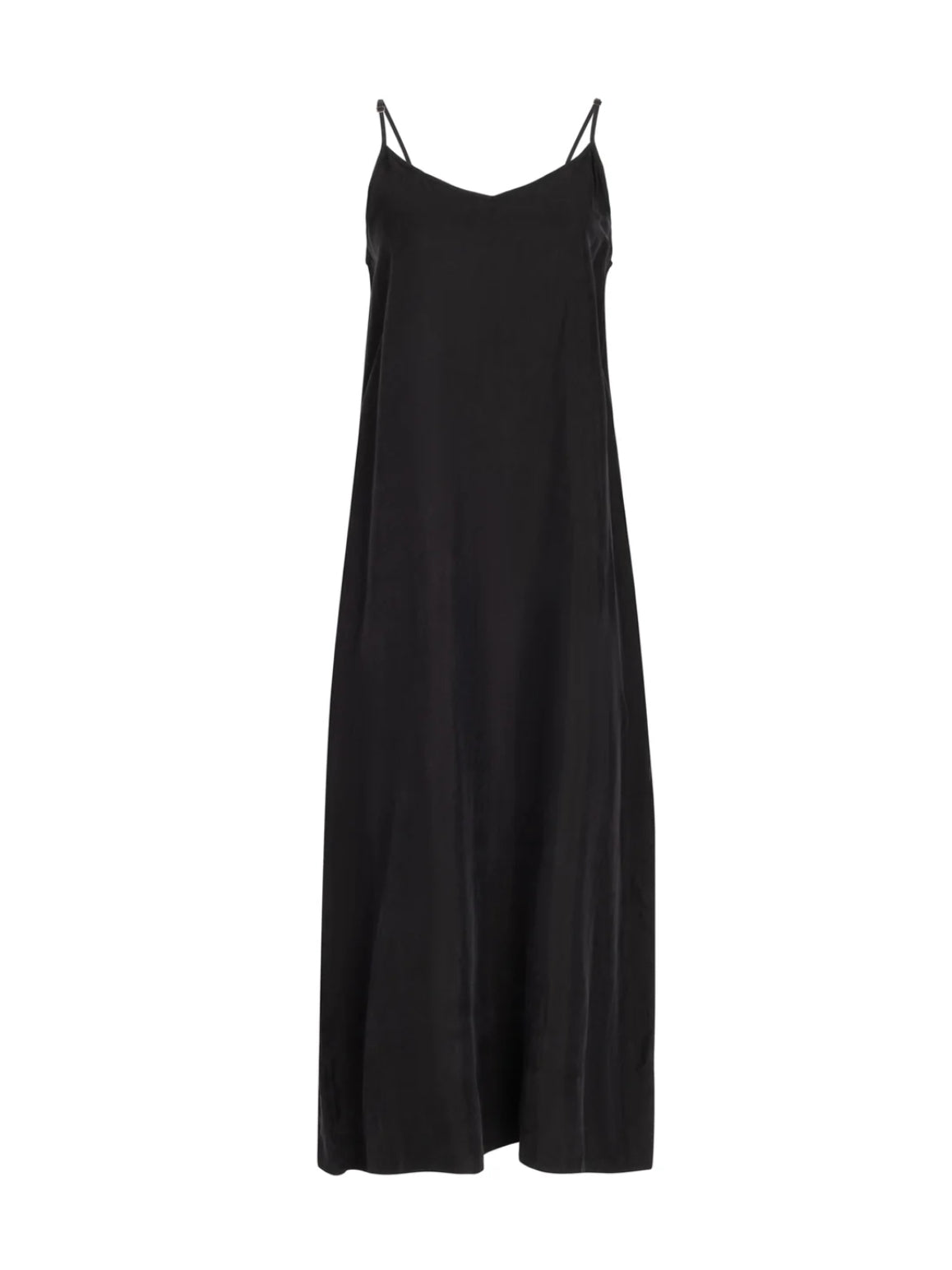 POINT BRUSHED A-LINE SLIP DRESS