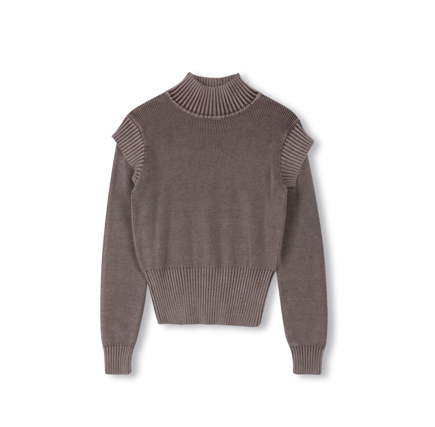 DENIM WASH KNIT TOP
