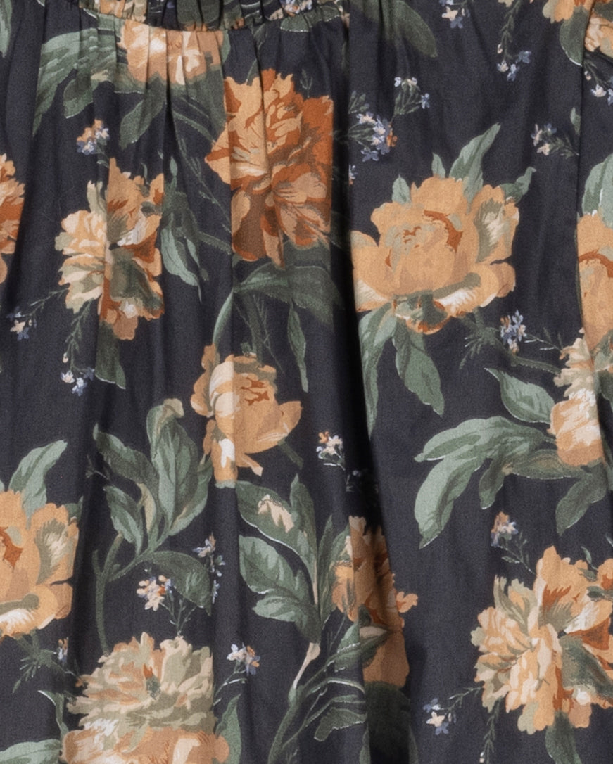 A-LINE FLORAL DRESS
