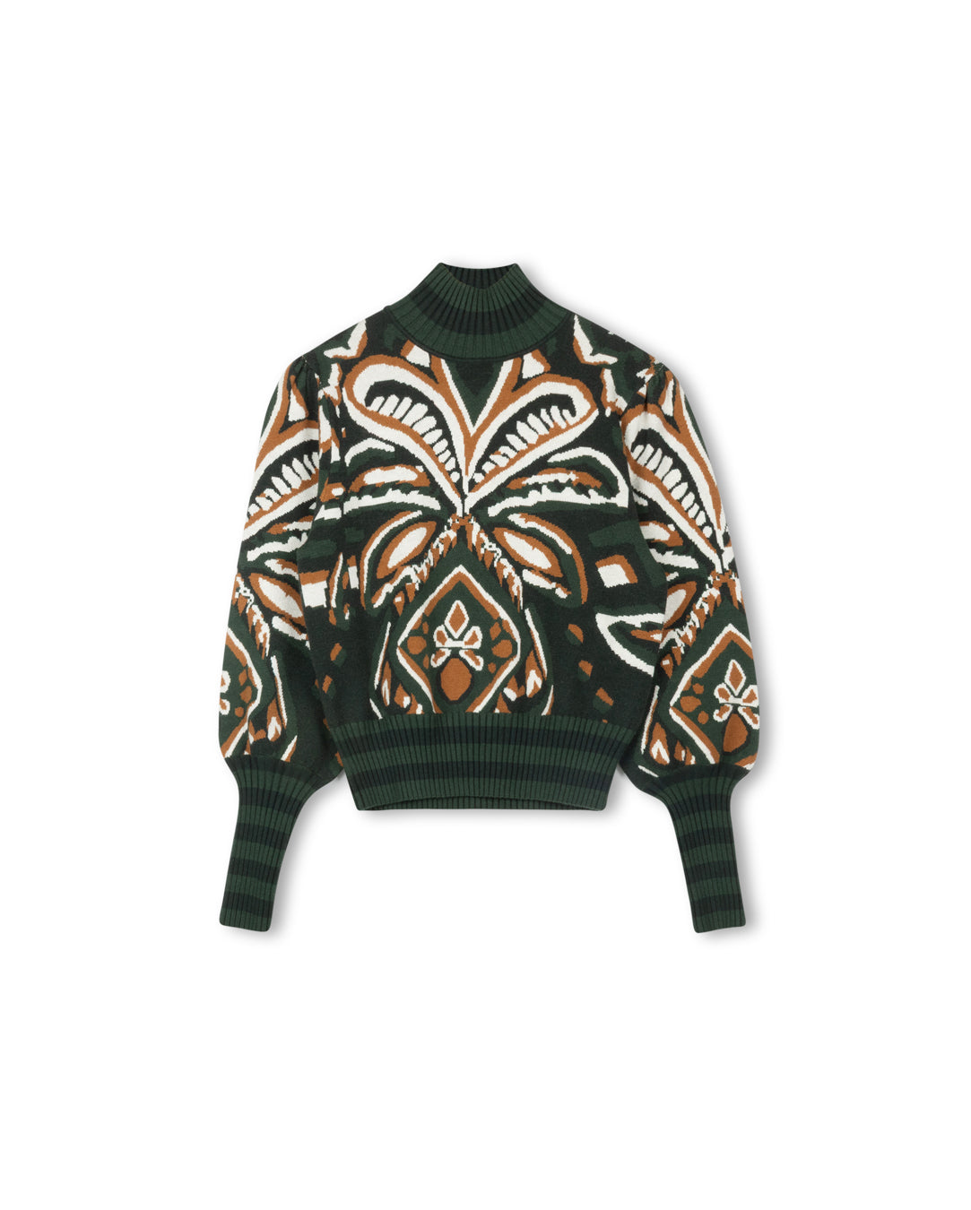 BALLOON SLEEVE TURTLENECK SWEATER
