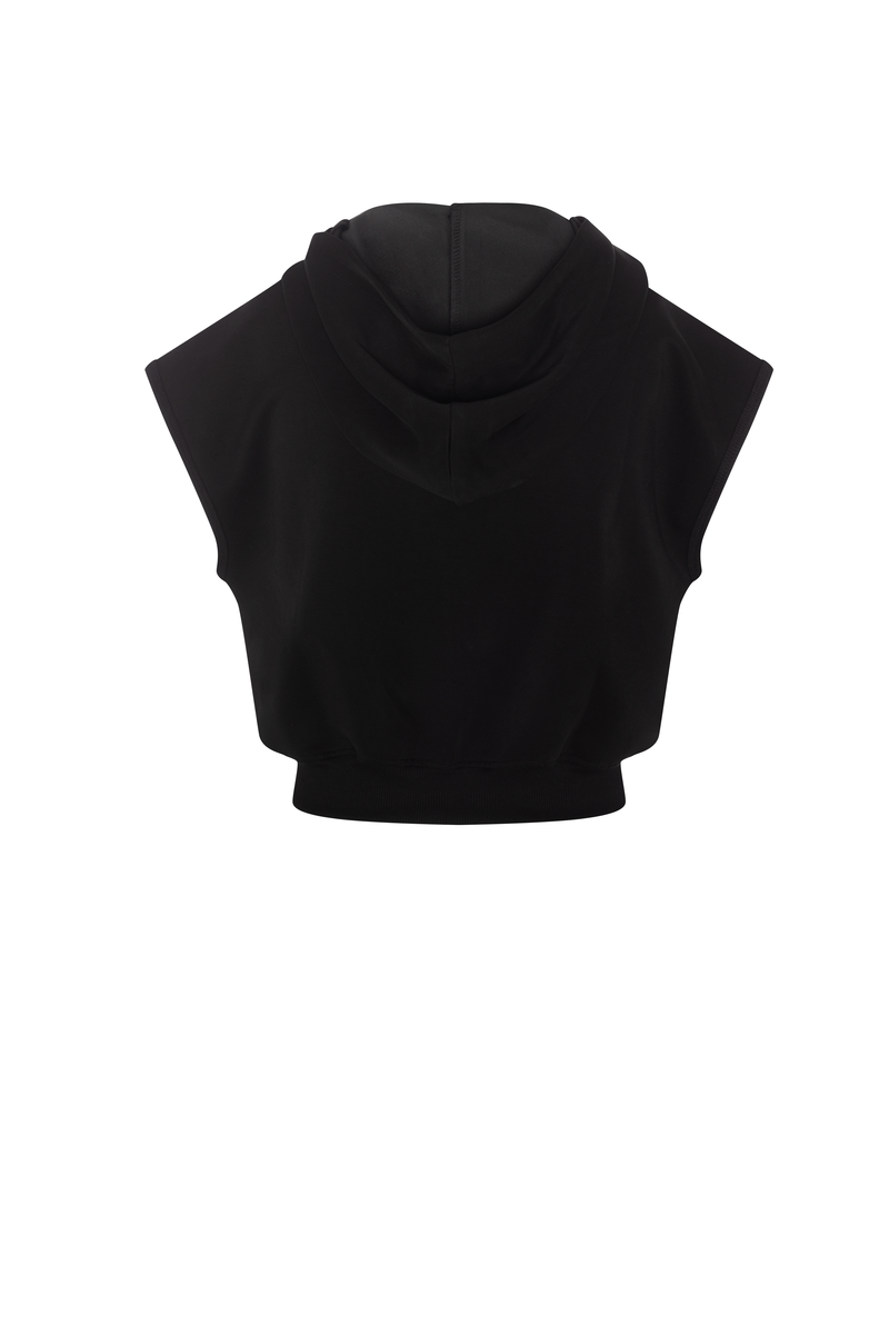 CROPPED HOODIE VEST