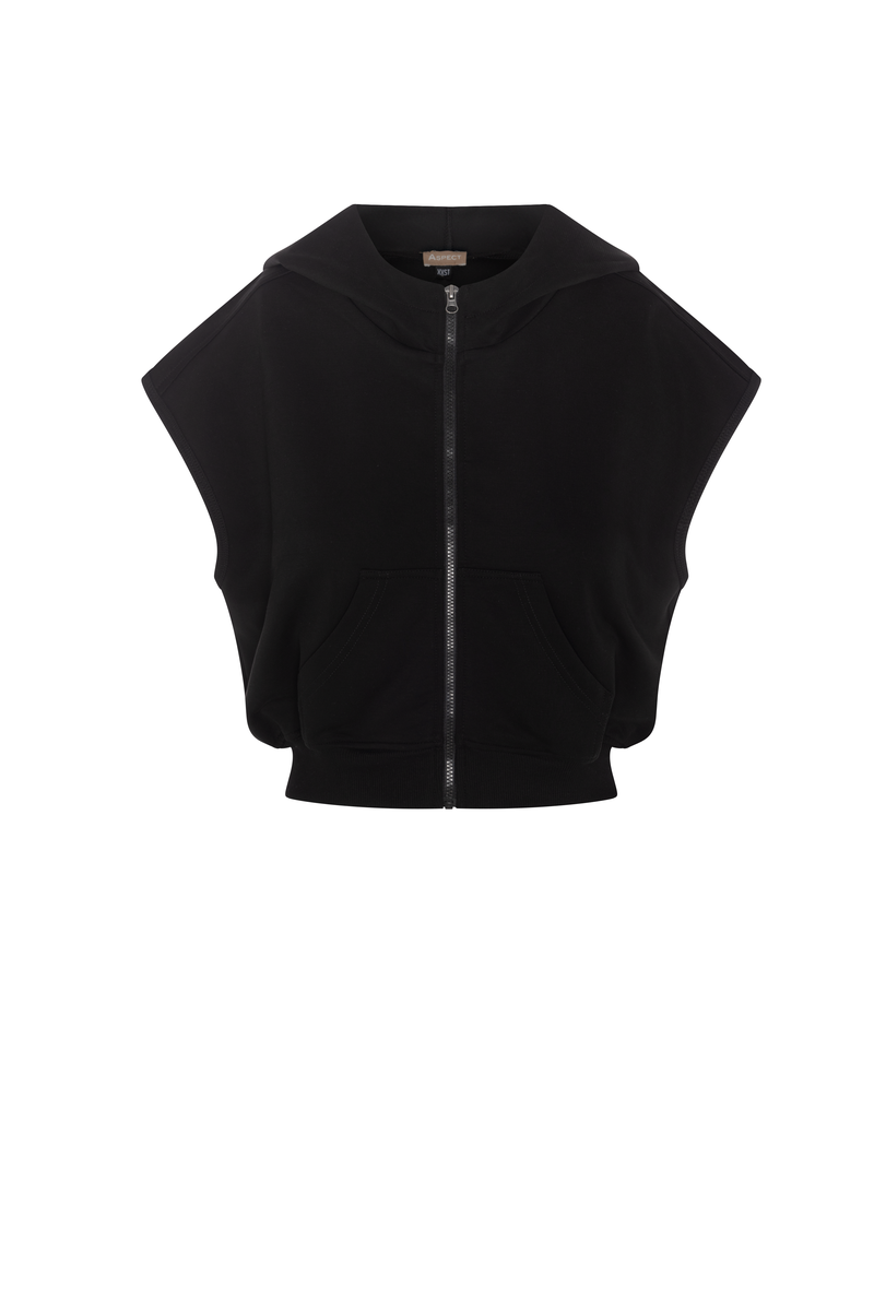CROPPED HOODIE VEST